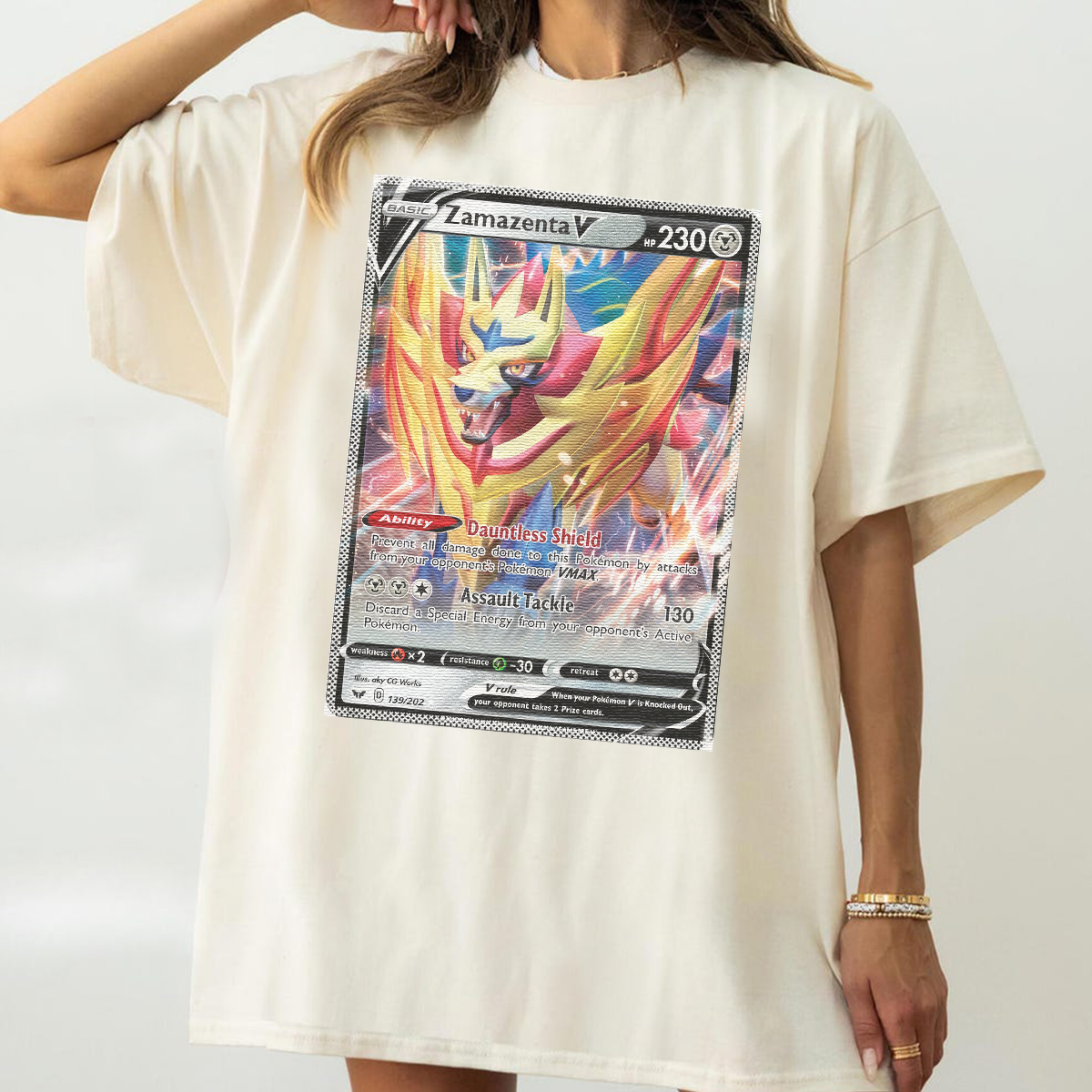 Personalized Fabric Trading Card D4 Patch Suture Unisex T-Shirt,Perfect Gift for Fans Friends,P-T-22