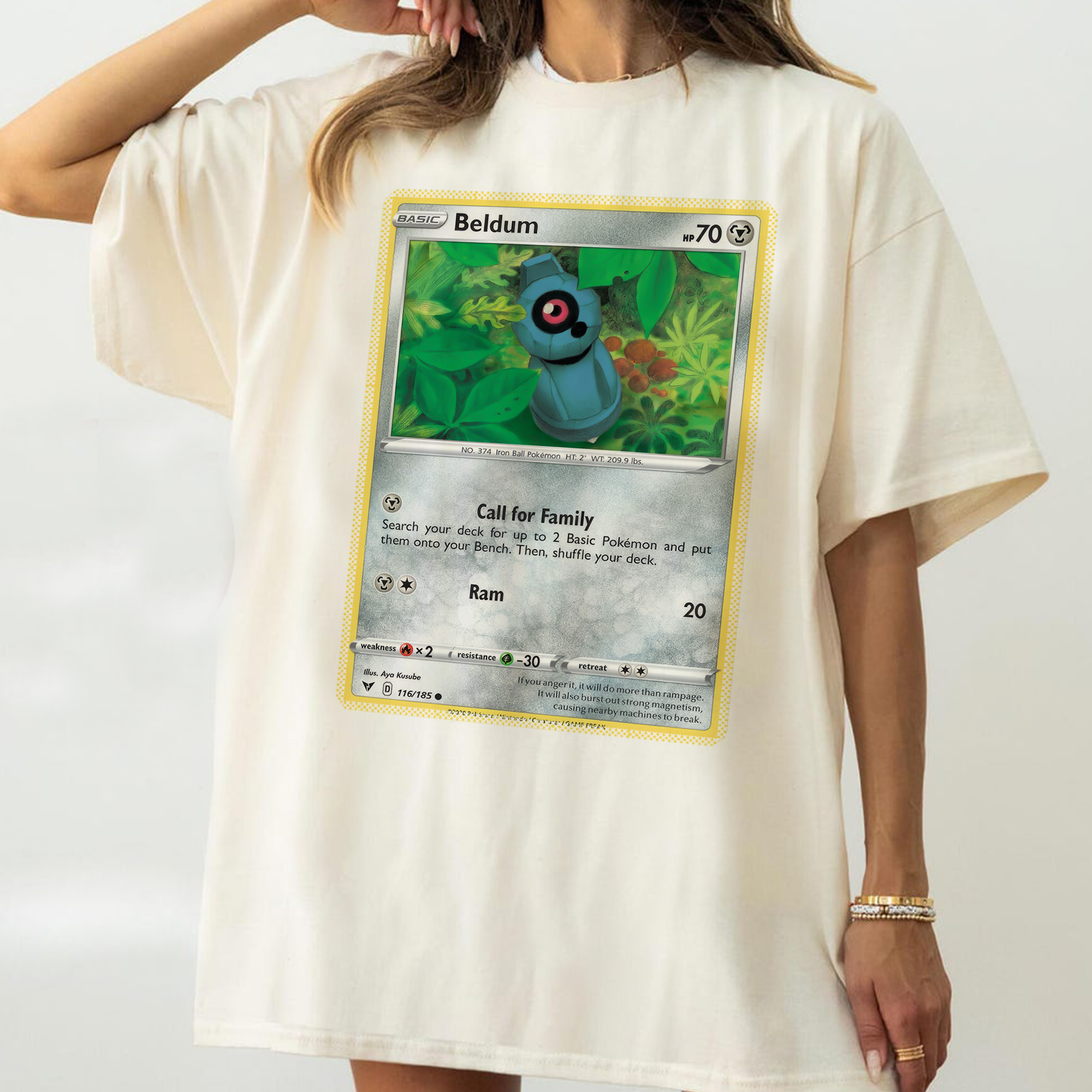 Personalized Pokémon Fabric Trading Card D1 Patch Suture Unisex T-Shirt,Perfect Gift for Fans Friends,P-T-10