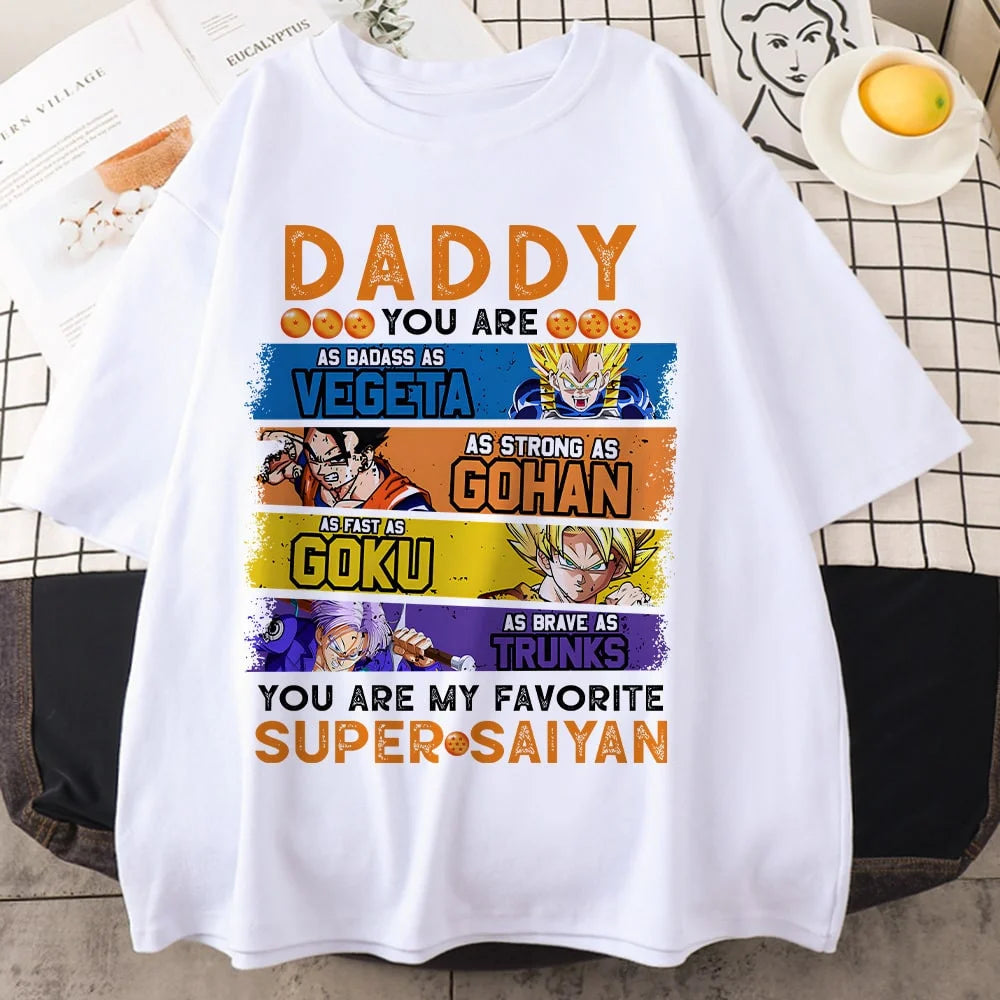 Daddy You Are Super Saiyan Dragon Ball Anime T-Shirt,Crewneck,Hoodie,TS-C-520