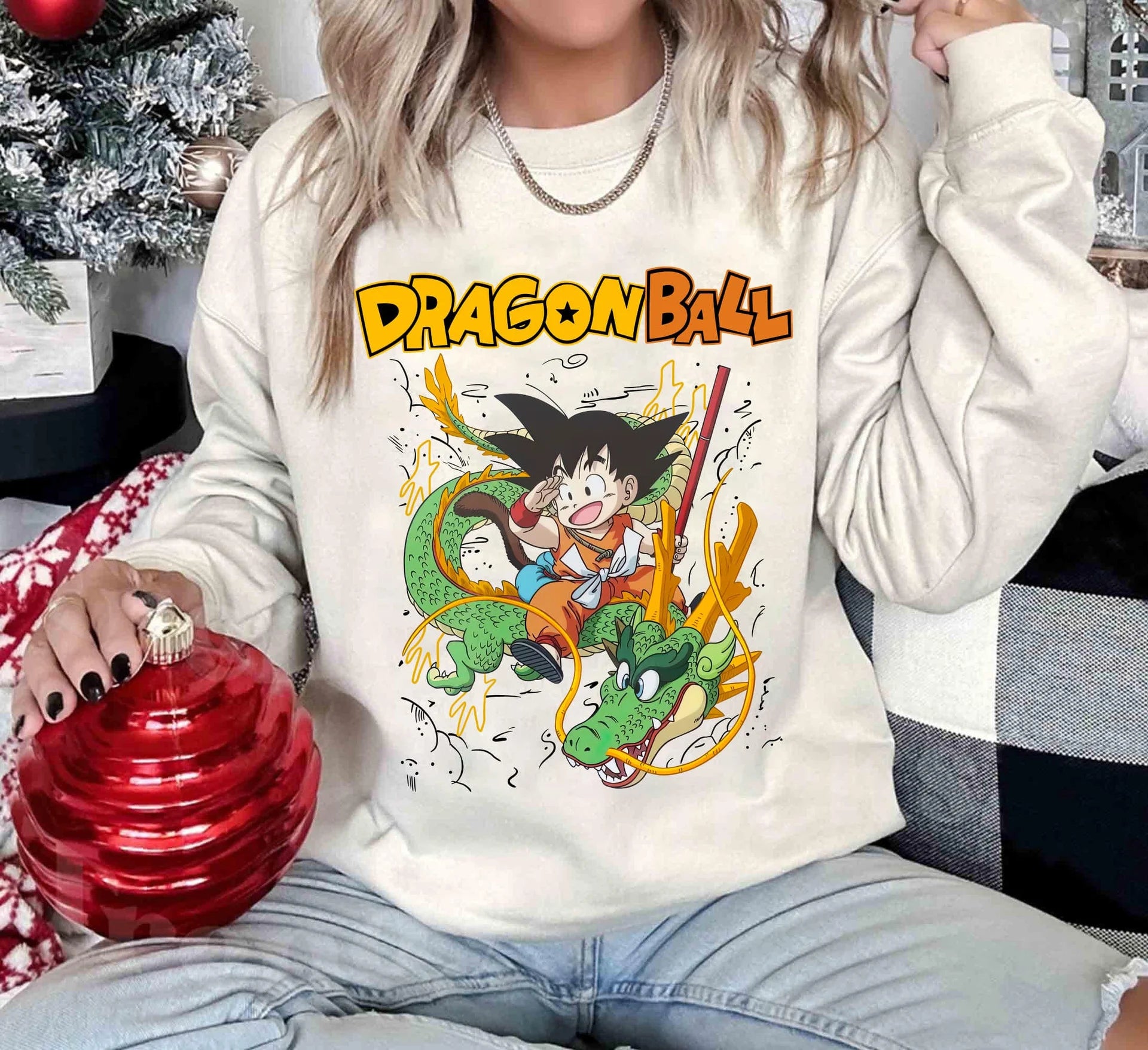 Retro Dragon Ball Baby Goku Anime T-Shirt,Crewneck,Hoodie,TS-C-512