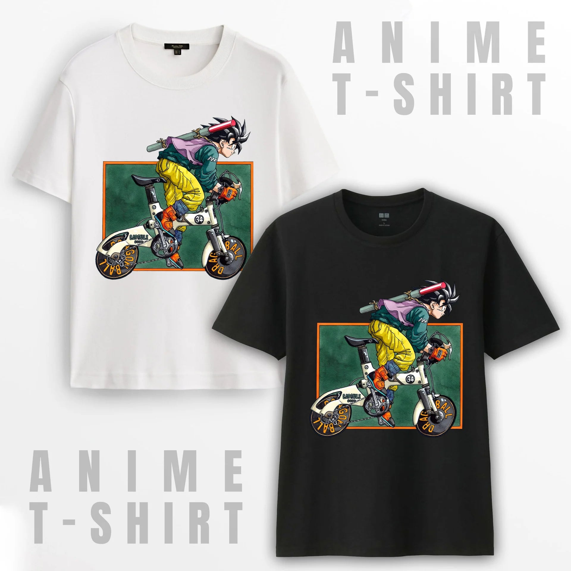 Retro Goku Dragon Ball Anime T-Shirt,Crewneck,Hoodie,TS-C-511