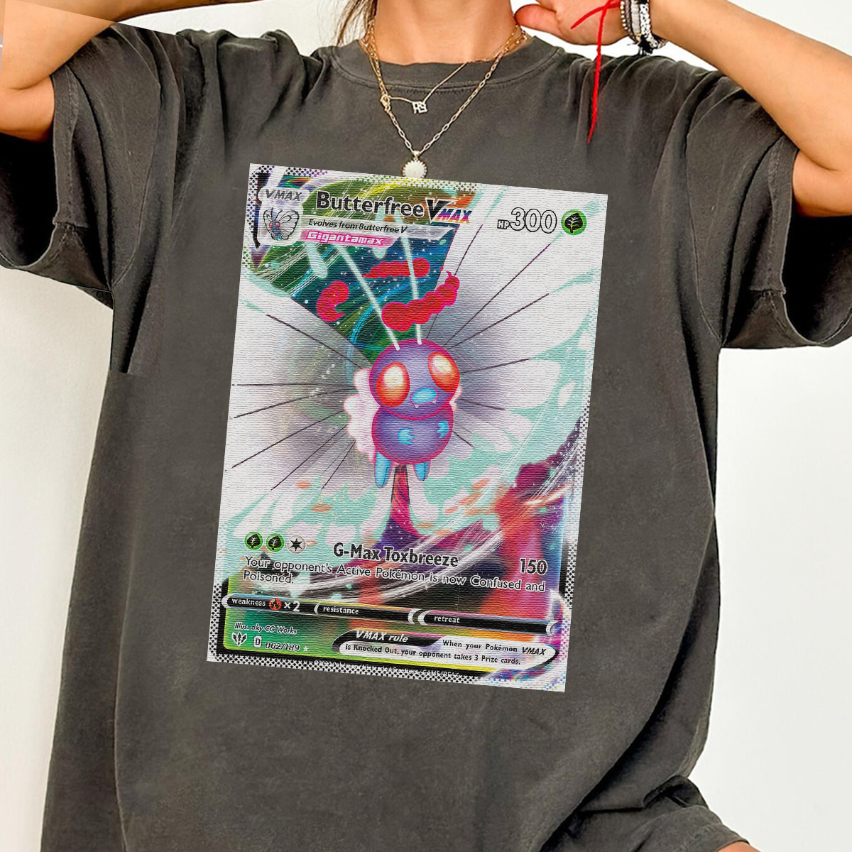 Personalized Pokémon Fabric Trading Card D2 Patch Suture Unisex T-Shirt,Perfect Gift for Fans Friends,P-T-16