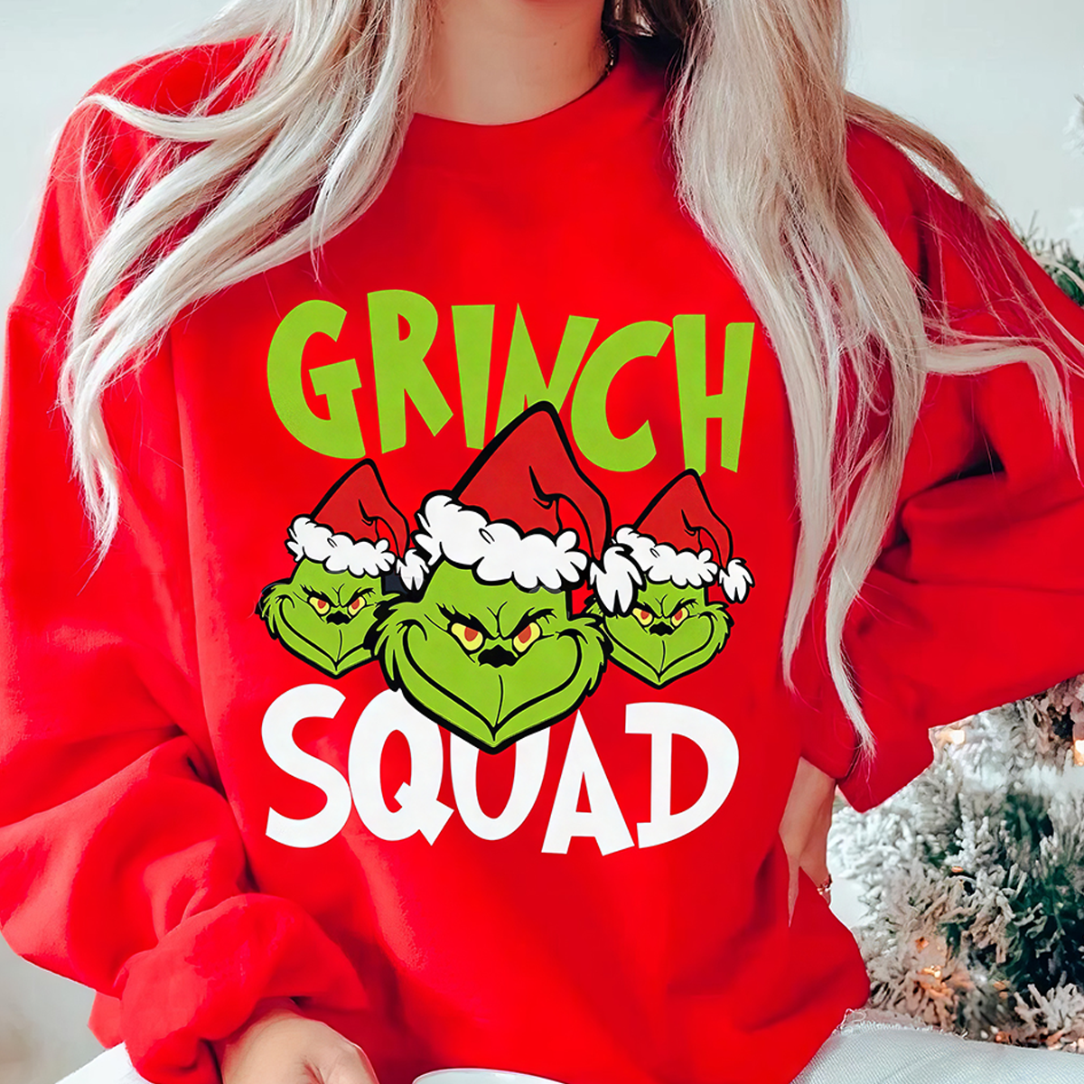 Grinch Squad Christmas T-Shirt,Crewneck,Hoodie For Gift,TS-C-361