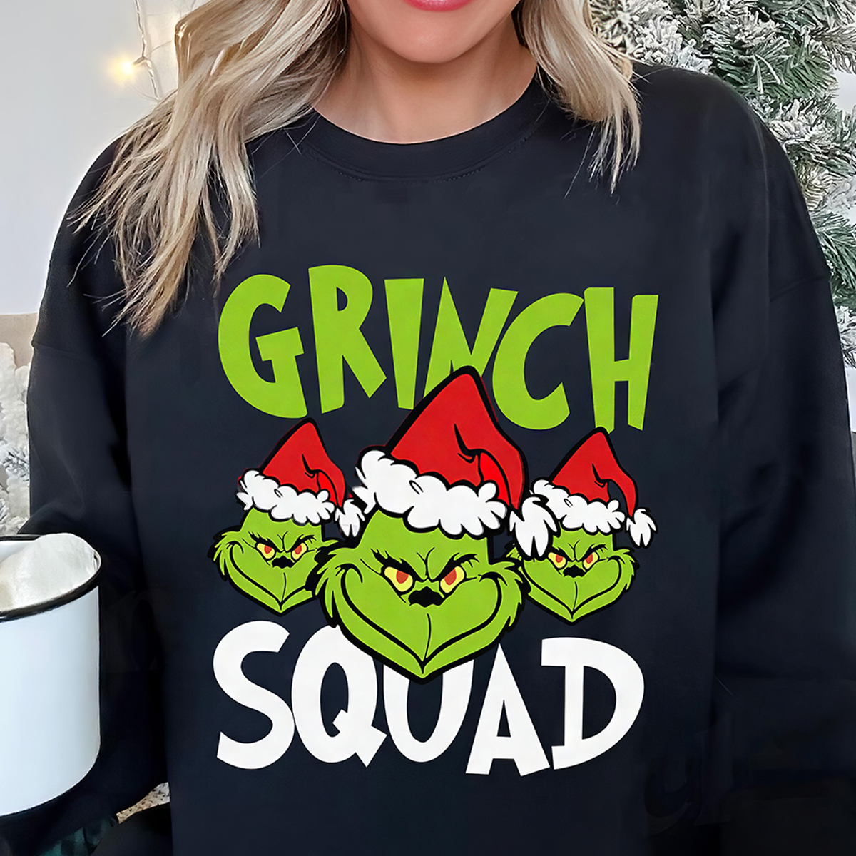 Grinch Squad Christmas T-Shirt,Crewneck,Hoodie For Gift,TS-C-361