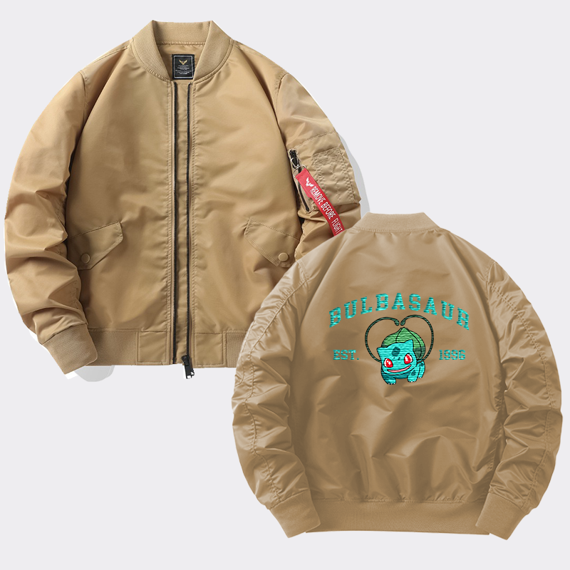 Bulbasaur Adorable Anime-Themed Embroidered T-Shirt,Crewneck,Hoodie-Trendy Versatile and a Thoughtful Gift for Friends,H-C-713