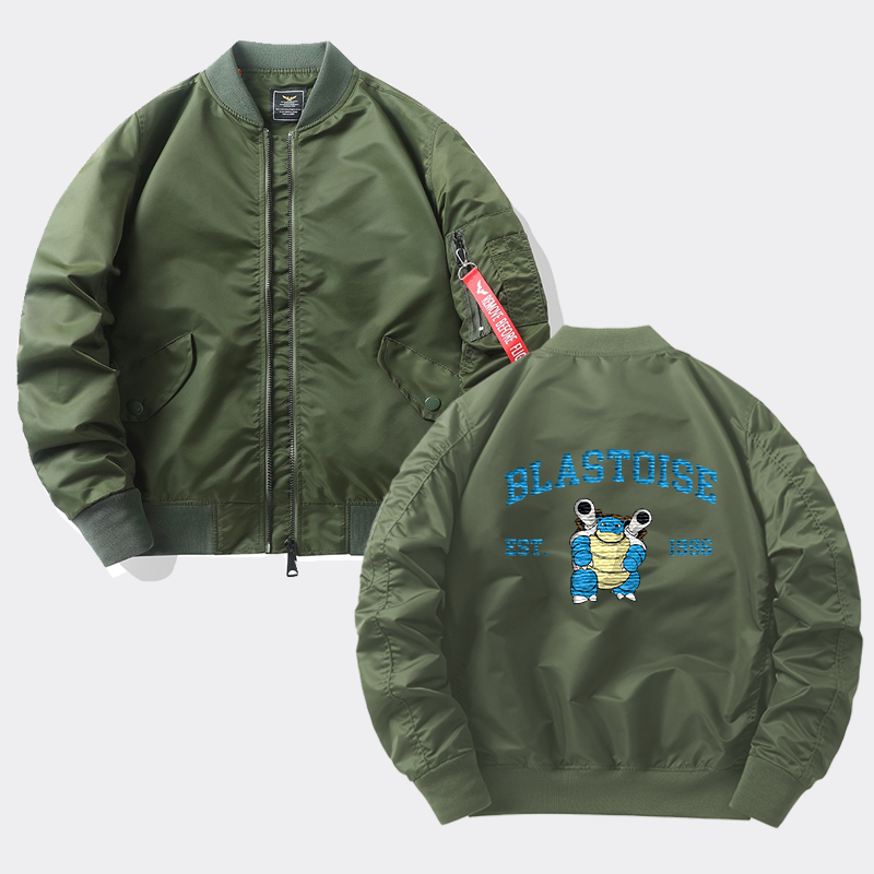 Blastoise Adorable Anime-Themed Embroidered T-Shirt,Crewneck,Hoodie-Trendy Versatile and a Thoughtful Gift for Friends,H-C-712