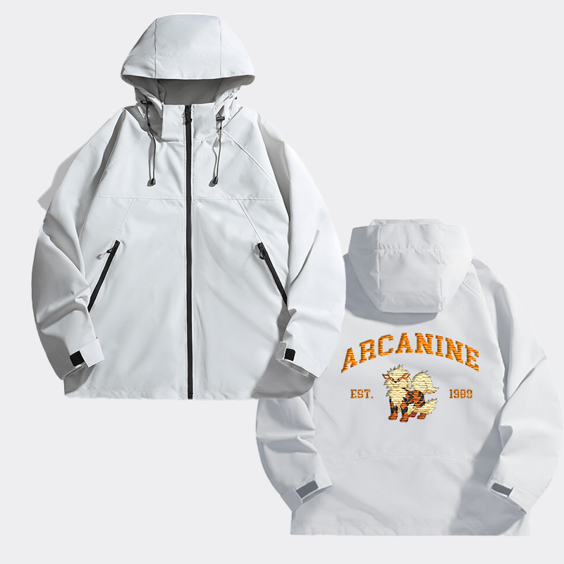 Arcanine Adorable Anime-Themed Embroidered T-Shirt,Crewneck,Hoodie-Trendy Versatile and a Thoughtful Gift for Friends,H-C-711