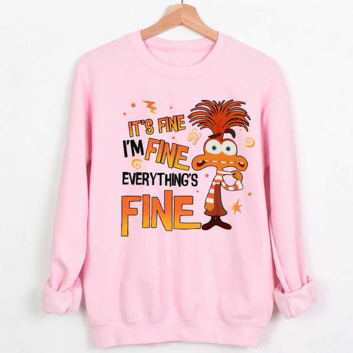 Inside Out Halloween Characters Everything is Fine Emotions T-Shirt,Crewneck,Hoodie,TS-C-596