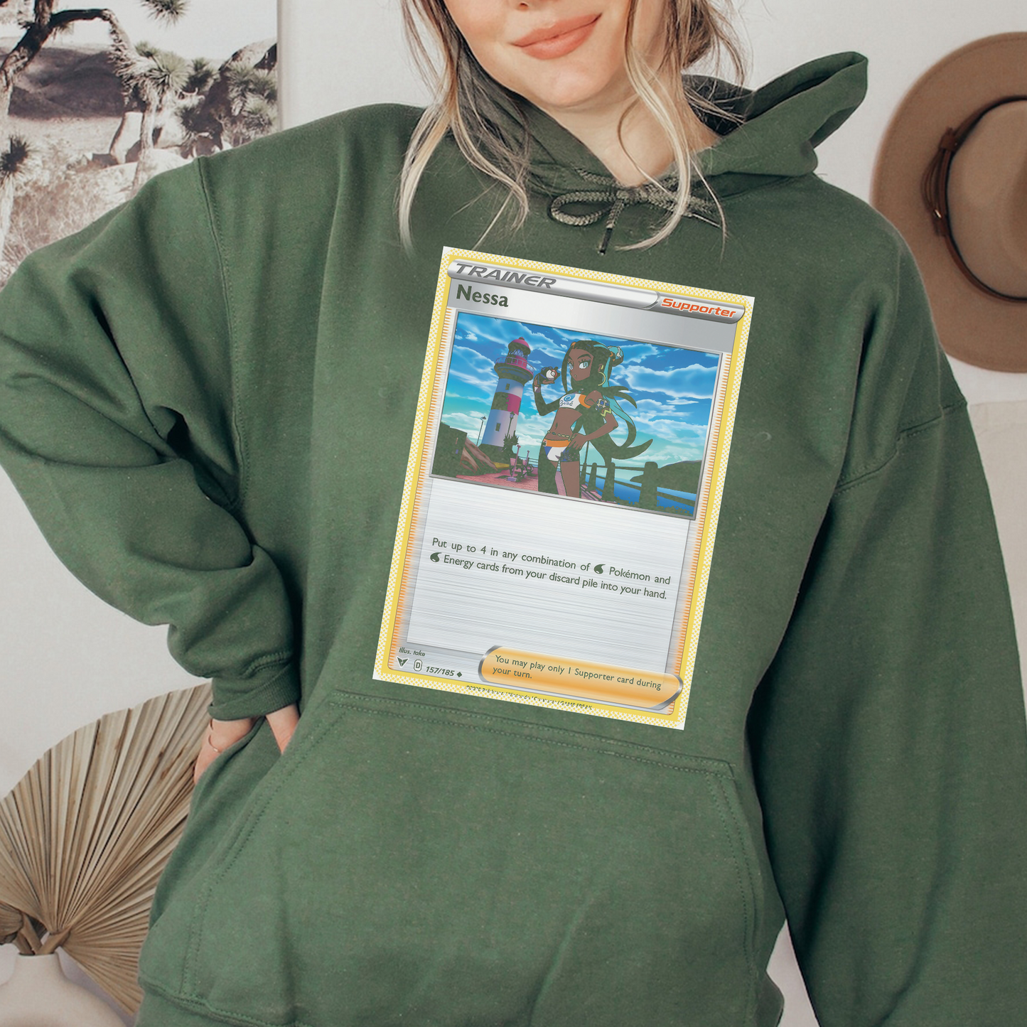 Personalized Fabric Trading Card D1 Patch Suture Unisex Hoodie,Perfect Gift for Fans Friends,P-H-12