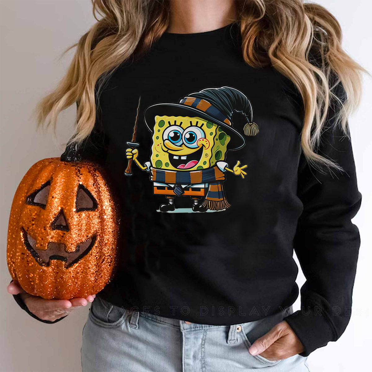 Adorable SpongeBob × Harry Potter Collaboration Halloween T-Shirt,Crewneck,Hoodie,TS-C-314