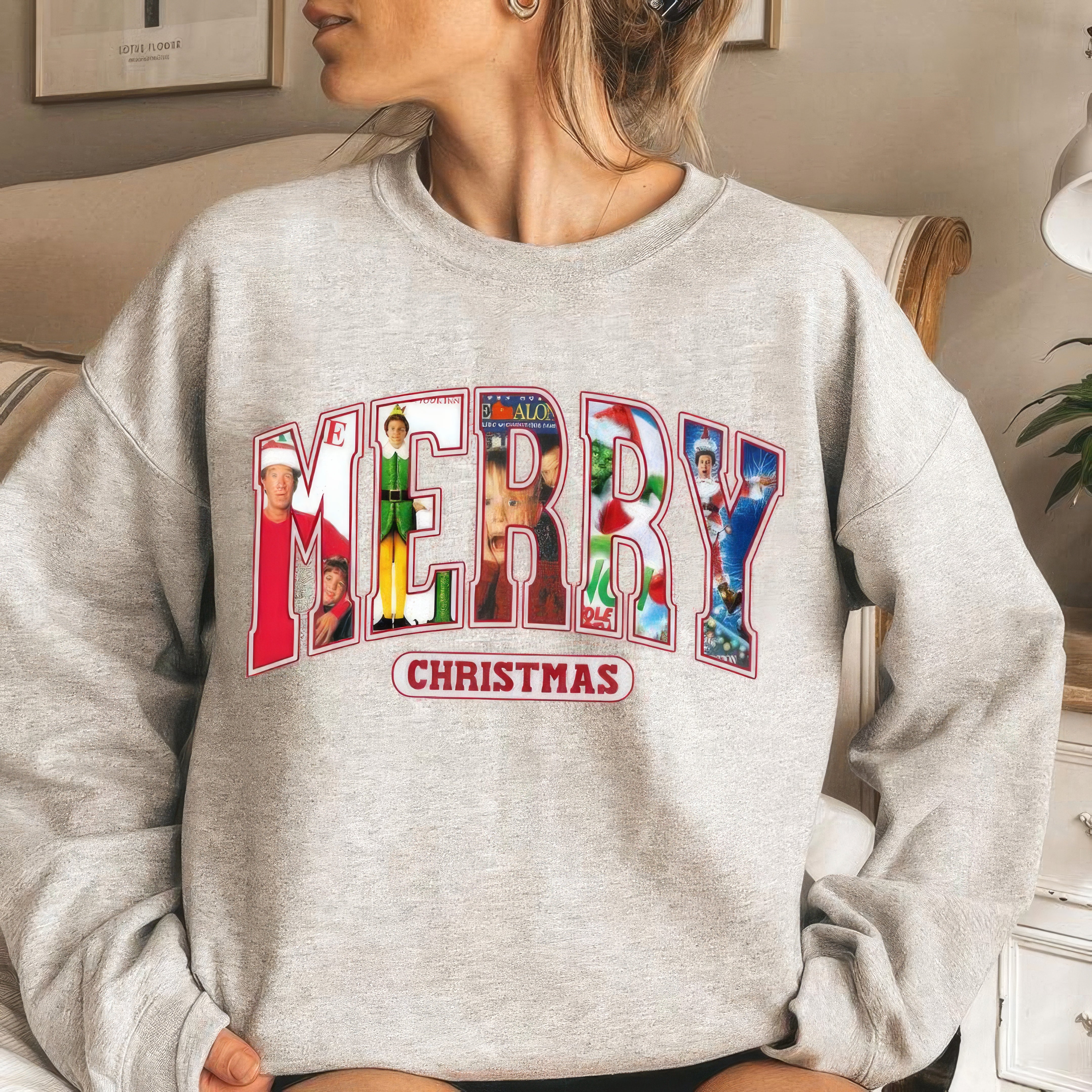 Home Alone Merry Christmas 90s Movies T-Shirt,Crewneck,Hoodie,Christmas Gift For Movies Lovers,H-C-700