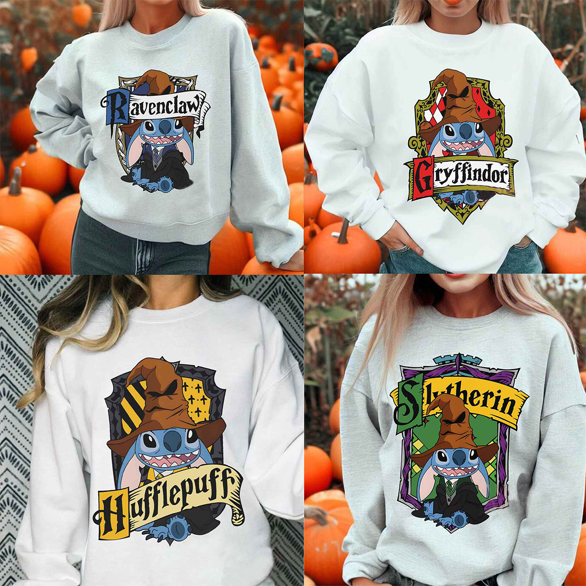 Halloween Stitch Hogwarts Harry Potter T-Shirt,Crewneck,Hoodie For Gift,H-C-118