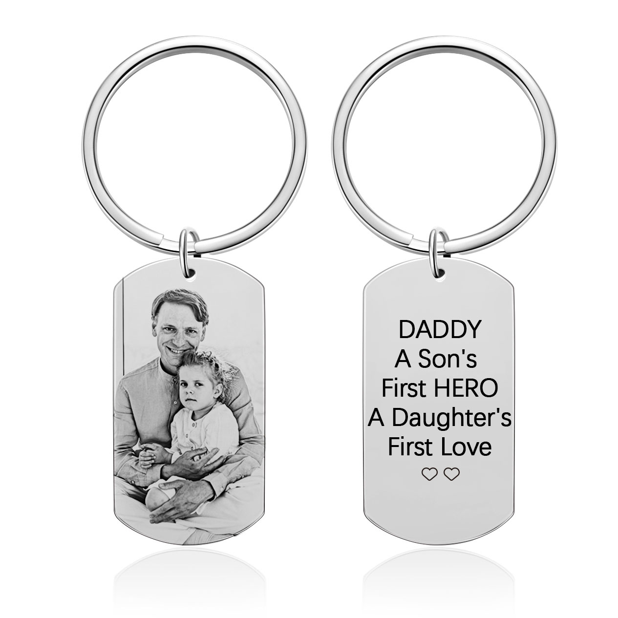 Custom Keychain Image Upload Keychain,Christmas Gifts For Dad,J-A-276