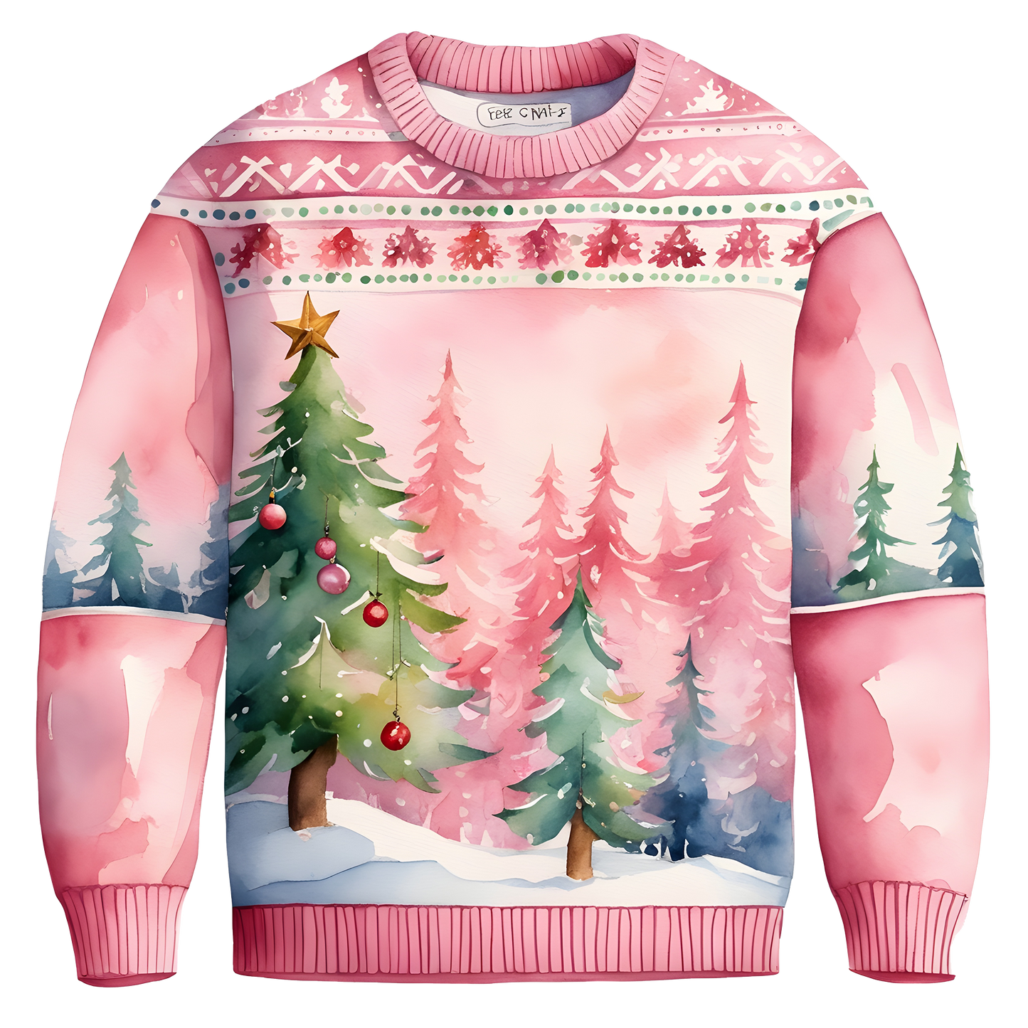 Joyful Christmas Tree Theme Sweater,For Festive Vibes,TS-C-679