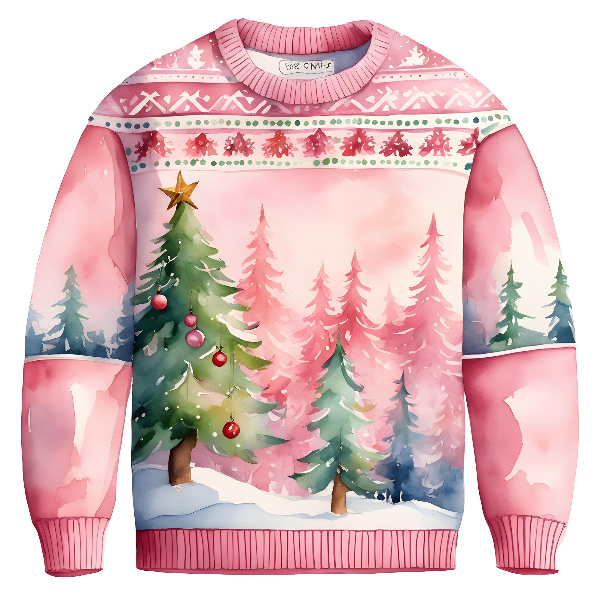 Joyful Christmas Tree Theme Sweater,For Festive Vibes,TS-C-679