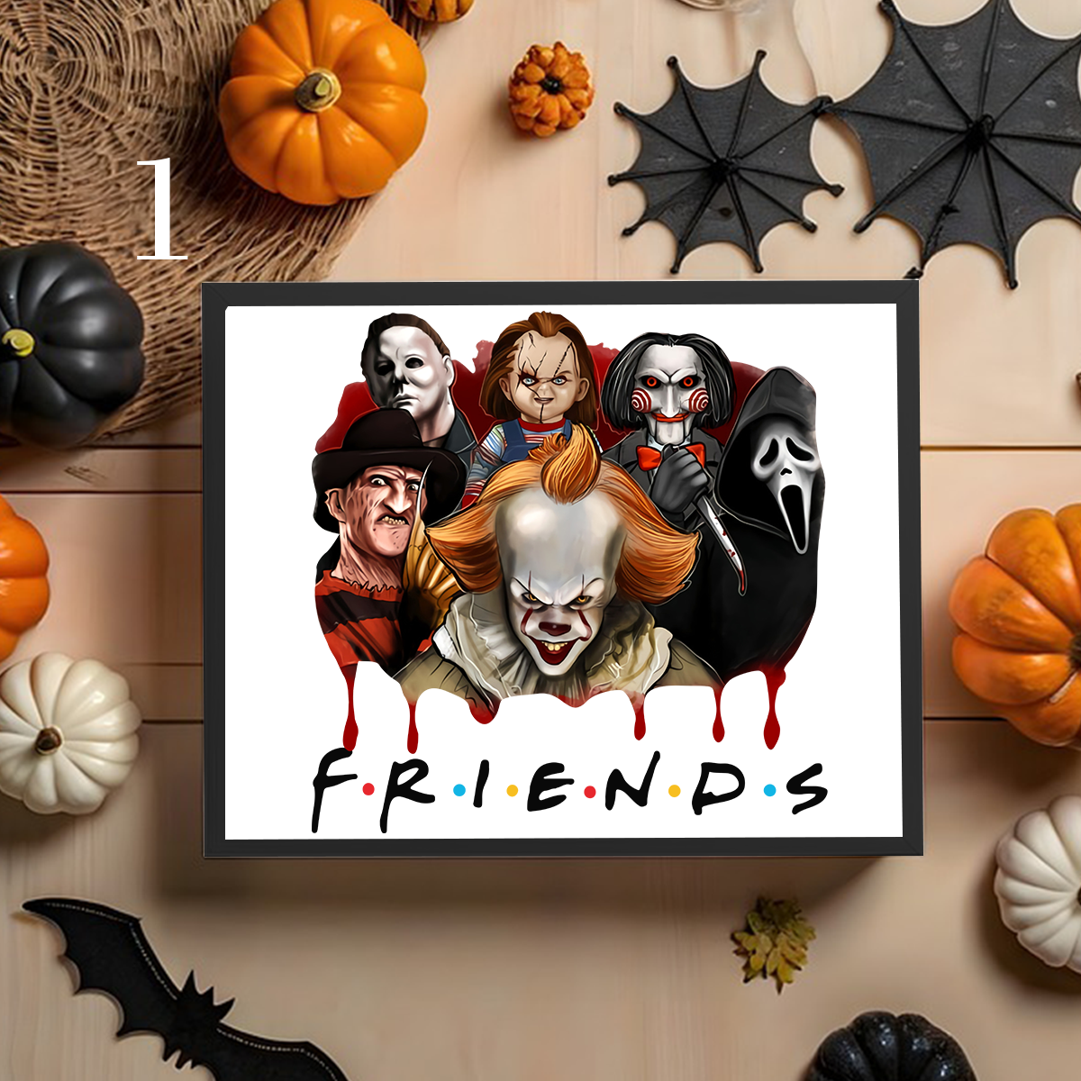 Friends Series Horror Characters Halloween Custom Frame,F-C-315