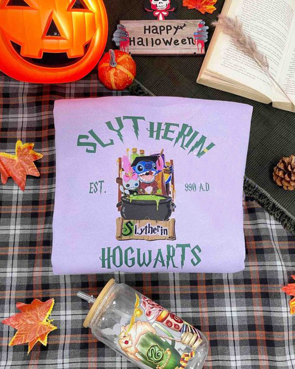 Sweat à capuche Stitch Harry Potter Les quatre maisons de Poudlard, HC-107