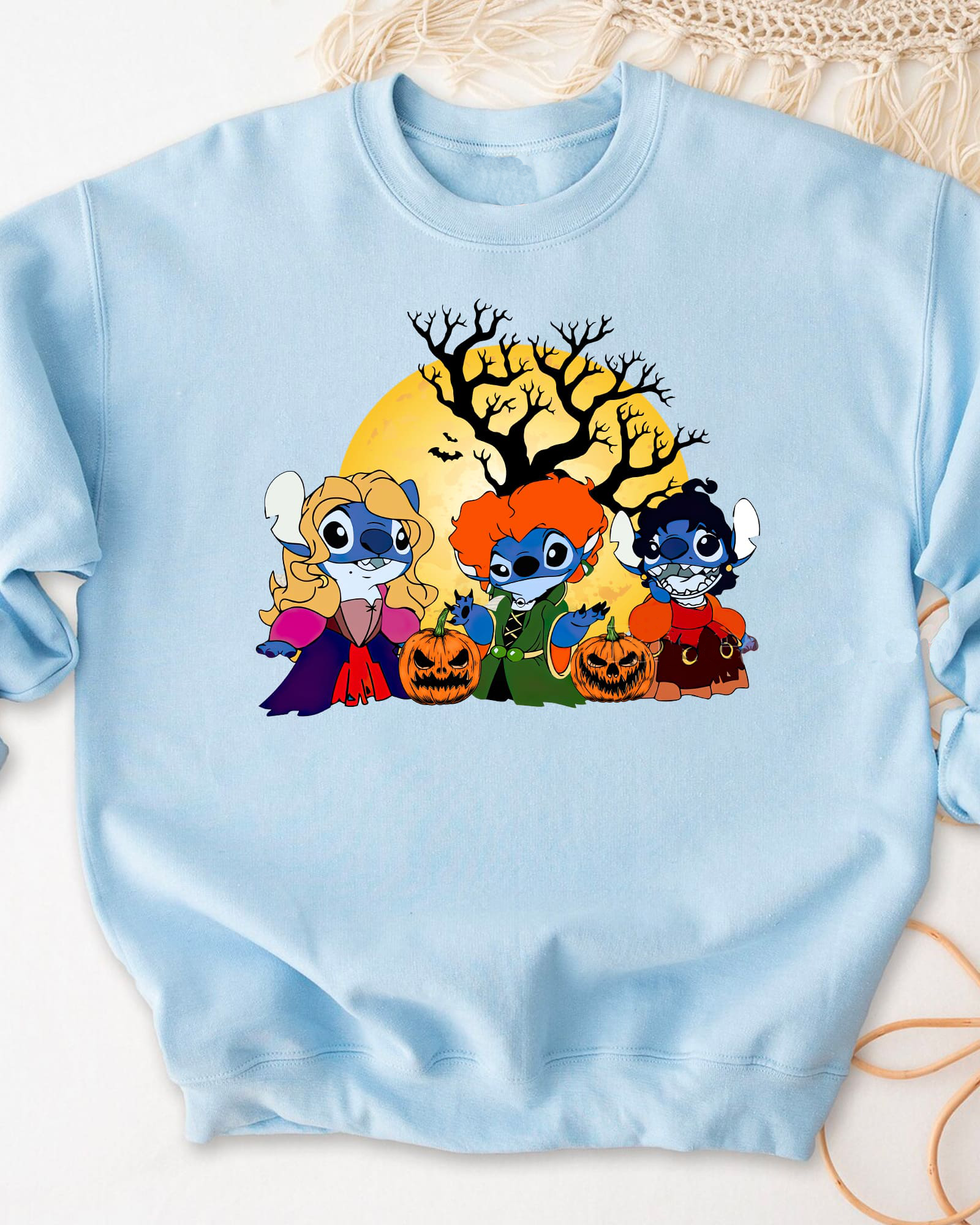 Hocus Pocus Stitch Spooky Edition T-Shirt,Crewneck,Hoodie,H-C-135