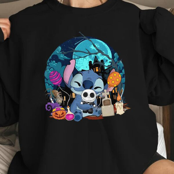 Stitch And Plush Halloween T-Shirt,Crewneck,Hoodie For Gift,H-C-152