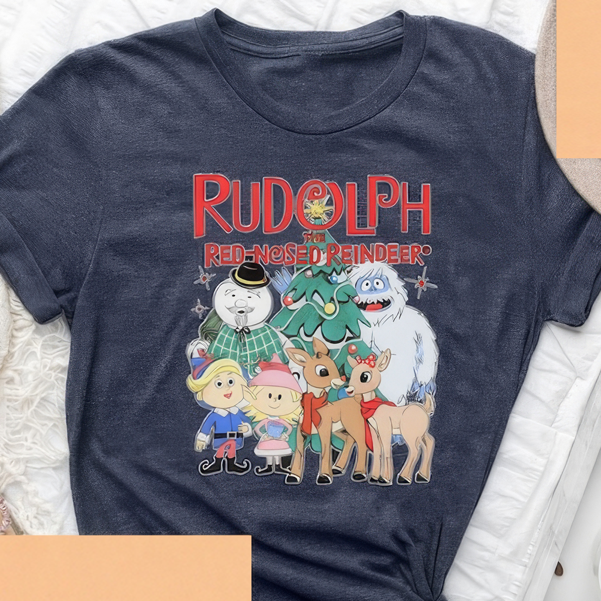 Vintage Rudolph Gift For New Year Christmas Reindeer Cartoon T-Shirt,Crewneck,Hoodie,TS-C-665