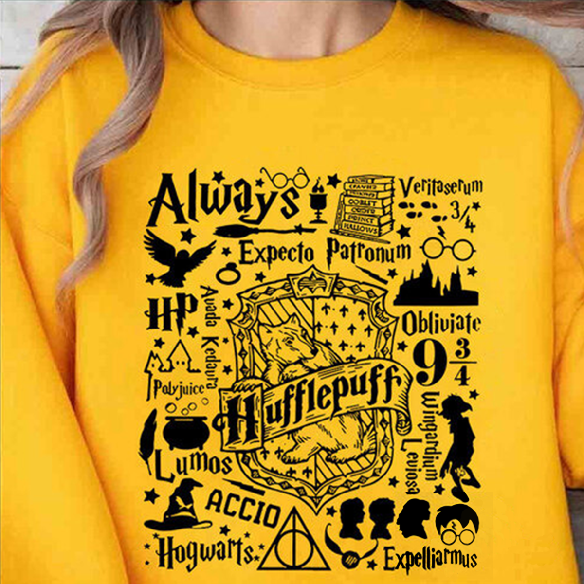 Vintage Hogwarts Houses Crewneck,Harry Potter Shirts,H-C-174