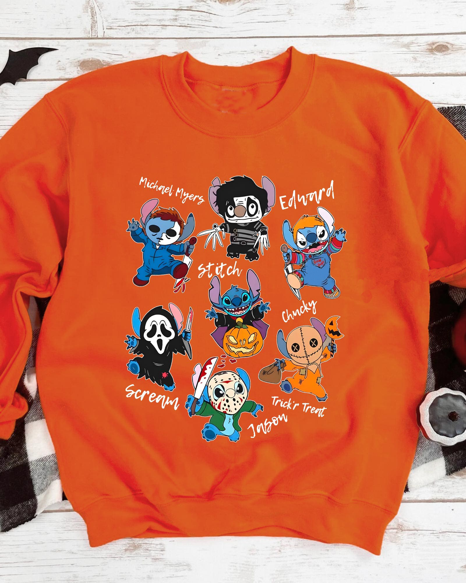 Dress-Up Delight Halloween Stitch T-Shirt,Crewneck,Hoodie,H-C-133