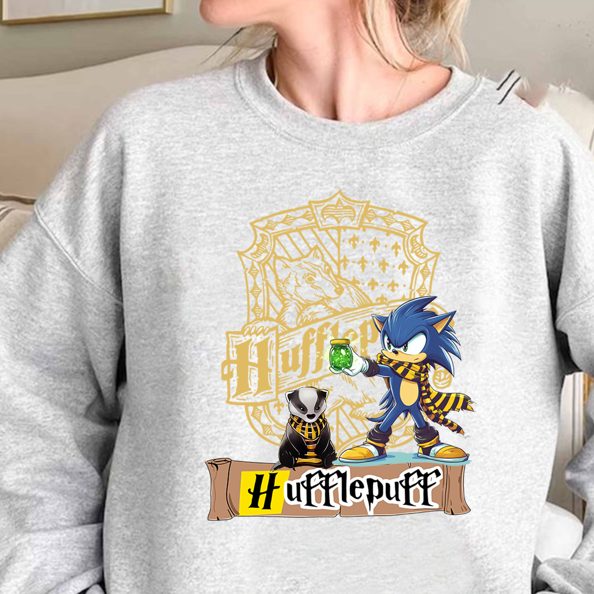 Adorable Sonic×Harry Potter Hogwarts House Collection T-Shirt,Crewneck,Hoodie,TS-C-653