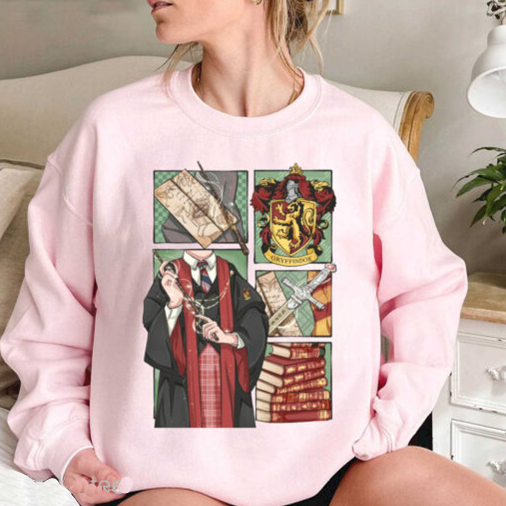 Harry Potter Hogwarts Four Houses Crewneck,Gift For All,H-C-104