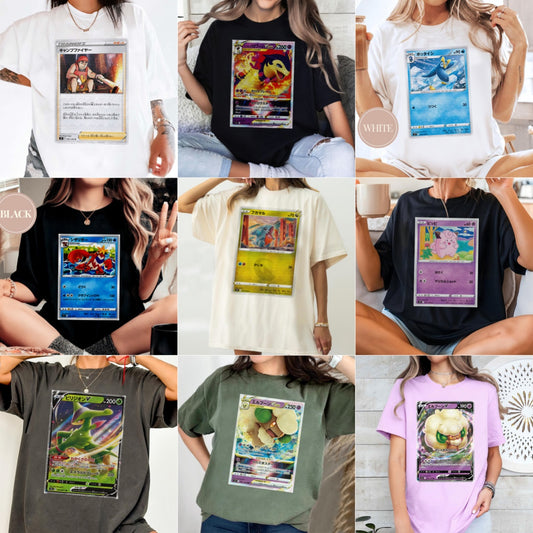 Personalized Fabric Trading Card Y1 Patch Suture Unisex T-Shirt,Perfect Gift for Fans Friends,P-T-01