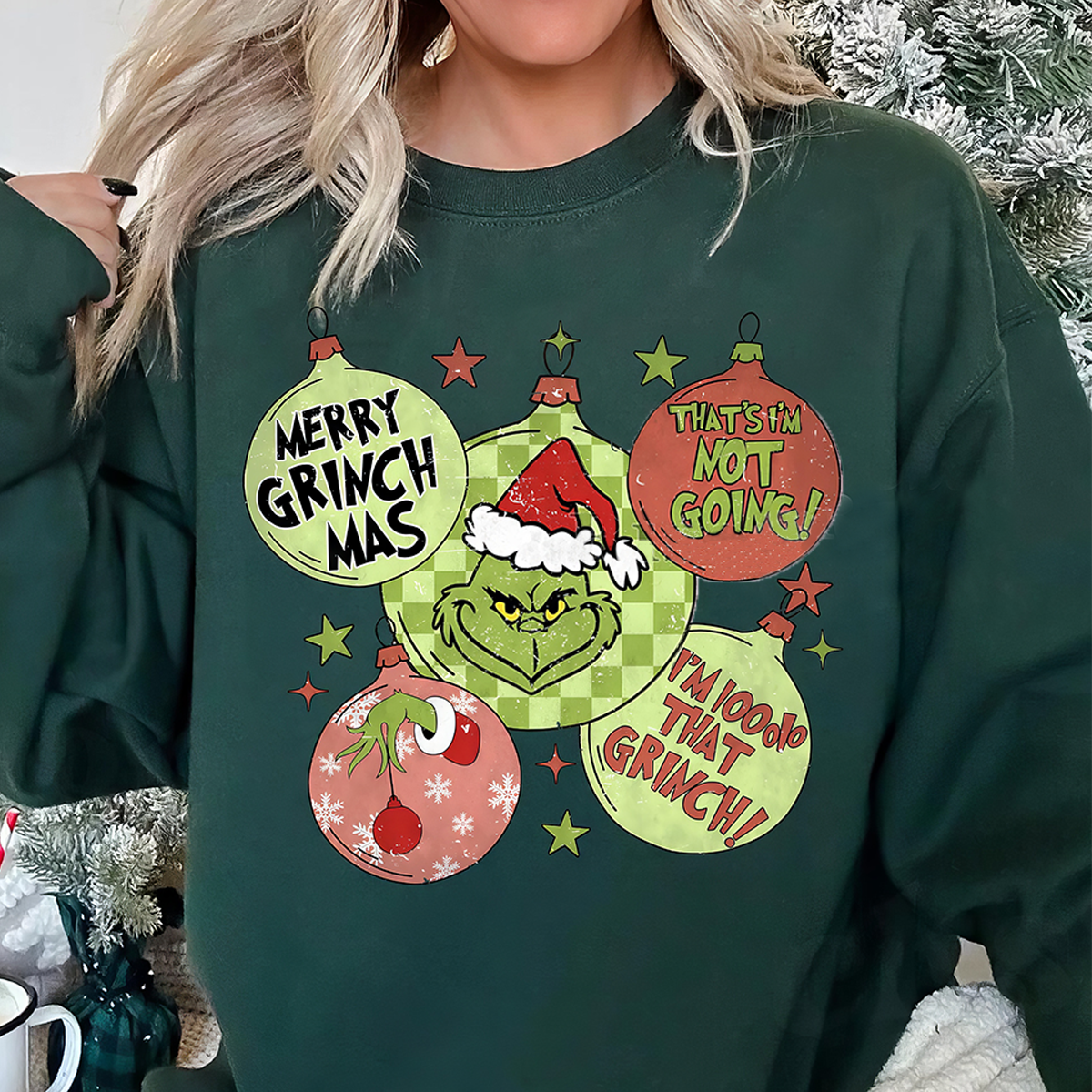 Merry Grinchmas T-Shirt,Crewneck,Hoodie For Christmas Gift,TS-C-365