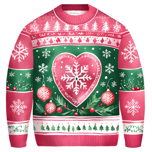 Beautiful Snowflake Christmas Sweater,Essential for Fall and Winter,TS-C-685