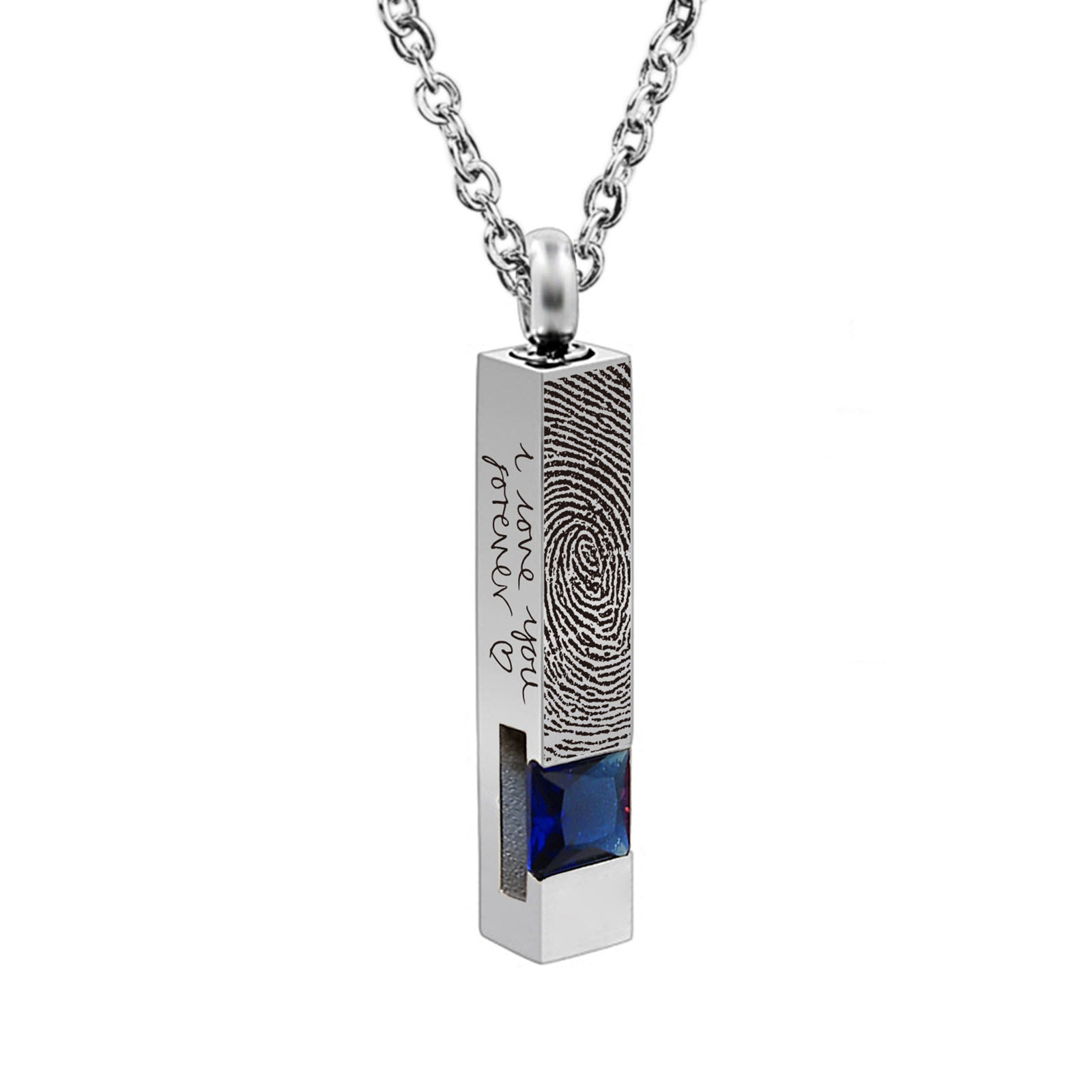 Custom Urn Necklaces Cremation Jewelry With Birthstone Crystals Name Necklace,J-A-286