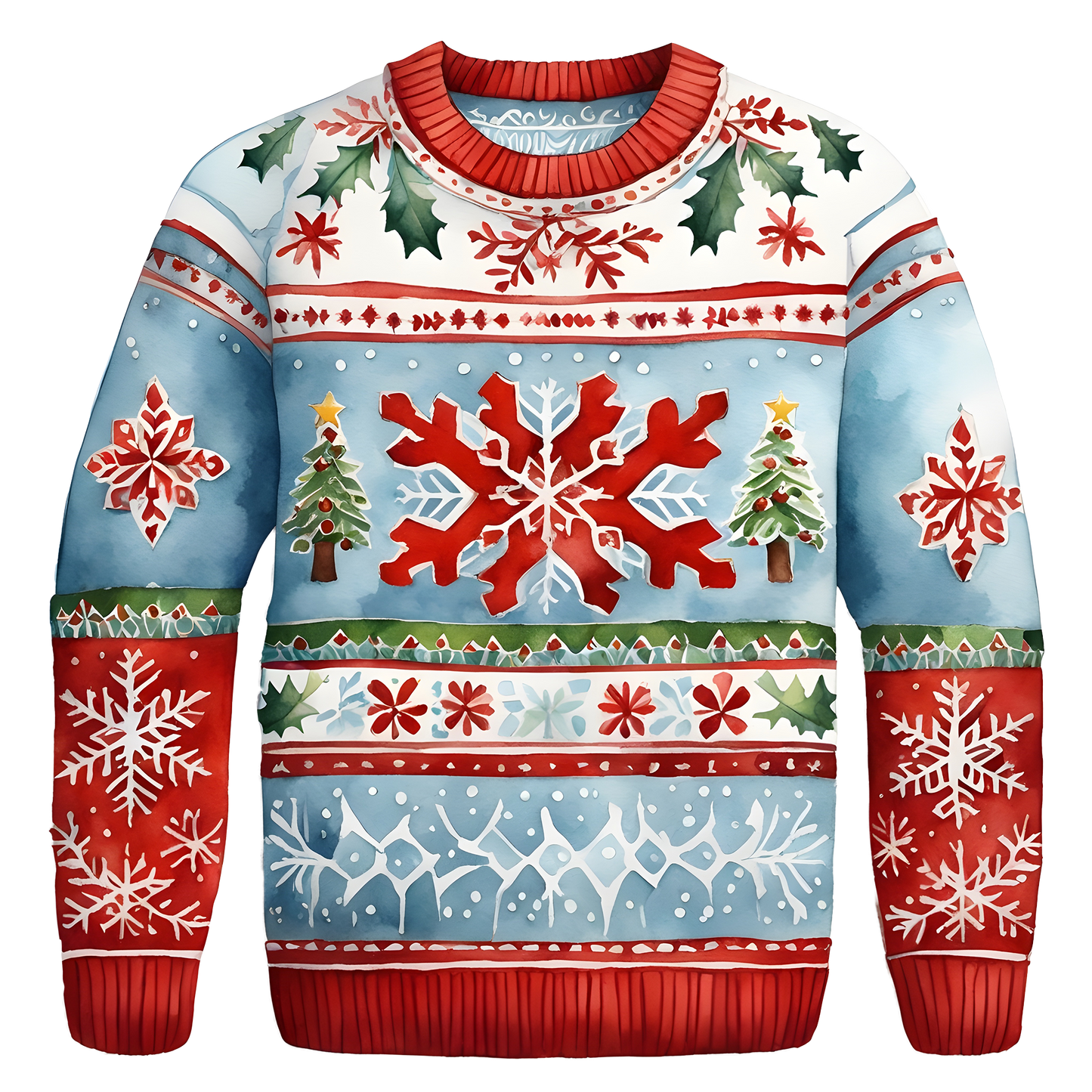 Beautiful Snowflake Christmas Sweater,Essential for Fall and Winter,TS-C-684