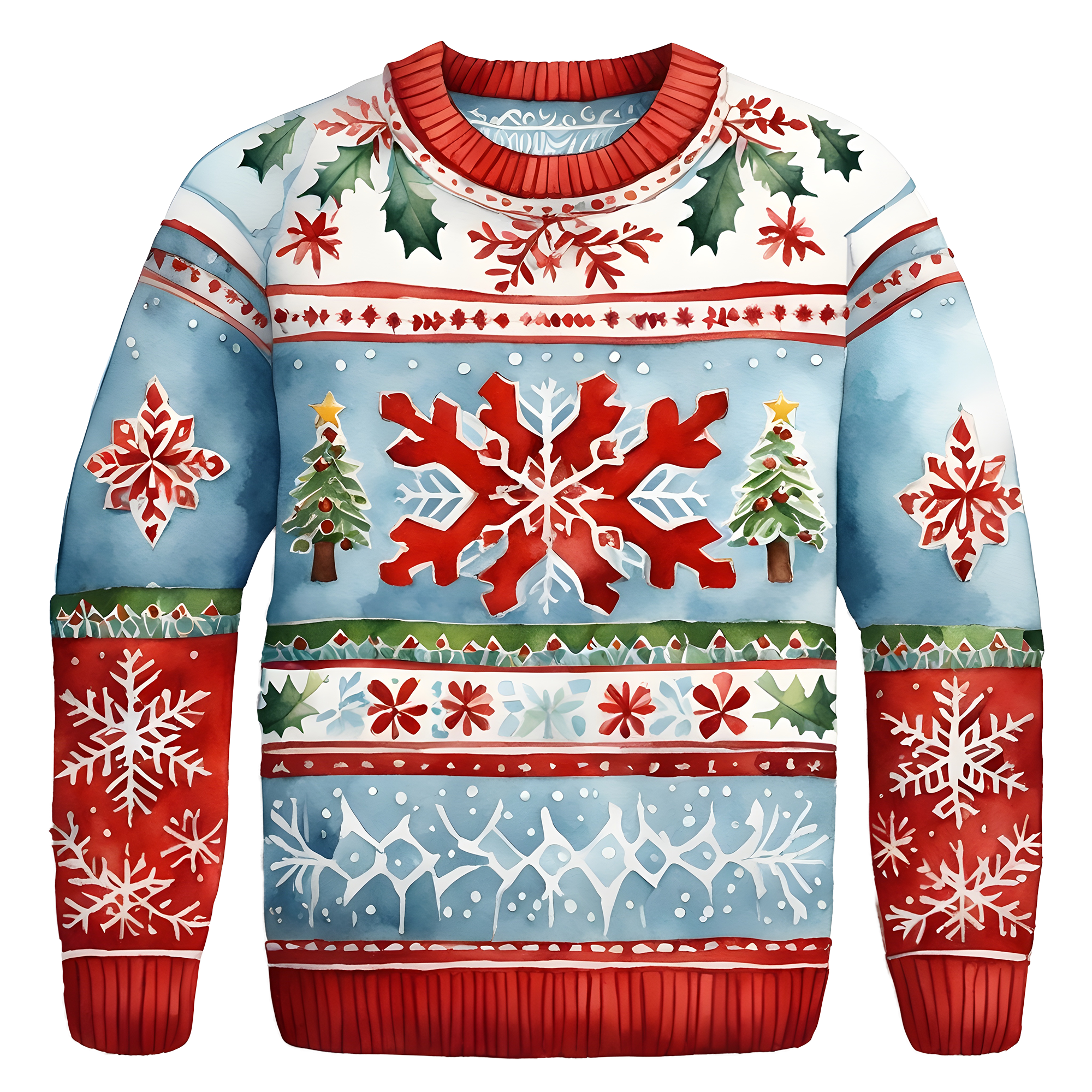 Beautiful Snowflake Christmas Sweater,Essential for Fall and Winter,TS-C-684