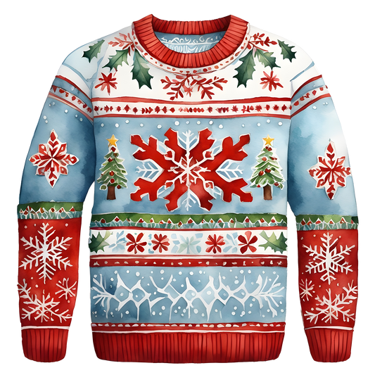 Beautiful Snowflake Christmas Sweater,Essential for Fall and Winter,TS-C-684