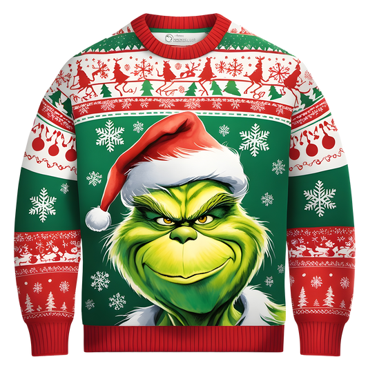 Merry Christmas Funny Grinch Ugly Sweater,For Cozy Celebrations,TS-C-669