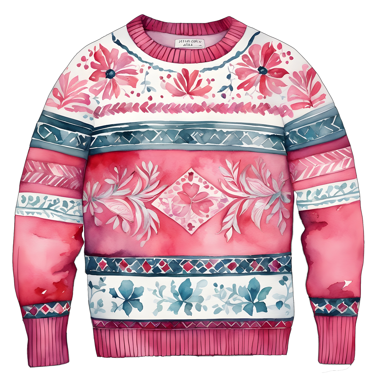 Charming Floral Ugly Christmas Sweater,A Thoughtful Gift For Your Loved Ones This Winter,TS-C-683