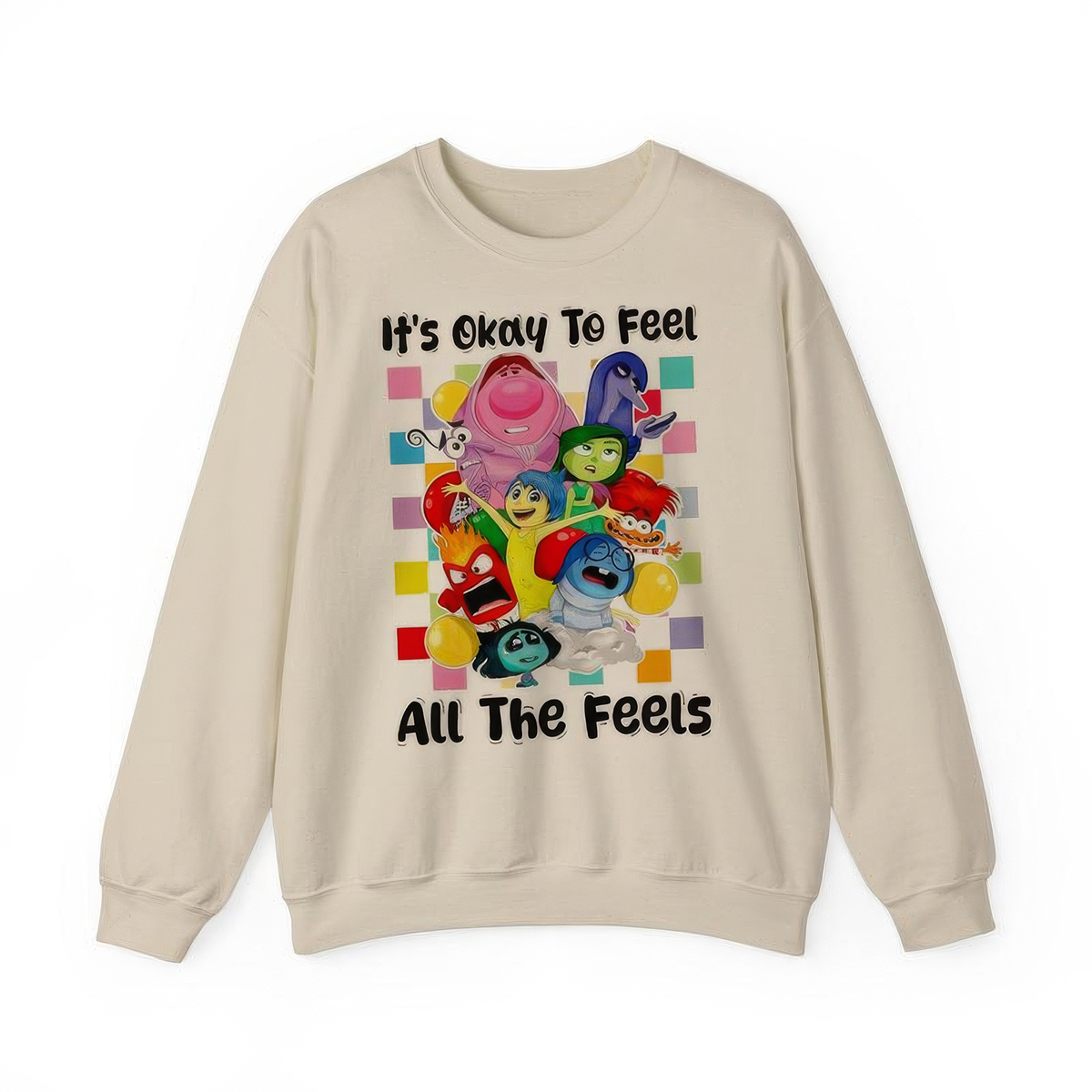 It's Okay To Feel All The Feels Mental Health Awareness Emotions T-Shirt,Crewneck,Hoodie,TS-C-609