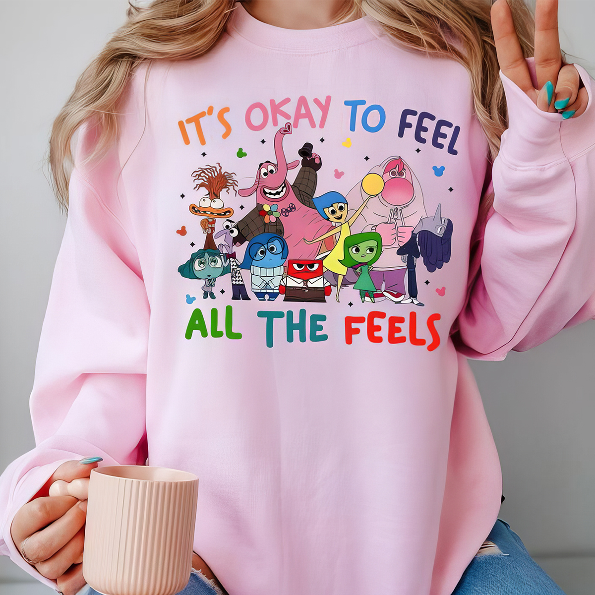 It's Okay To Feel All The Feels Mental Health Emotional Support T-Shirt,Crewneck,Hoodie,TS-C-632