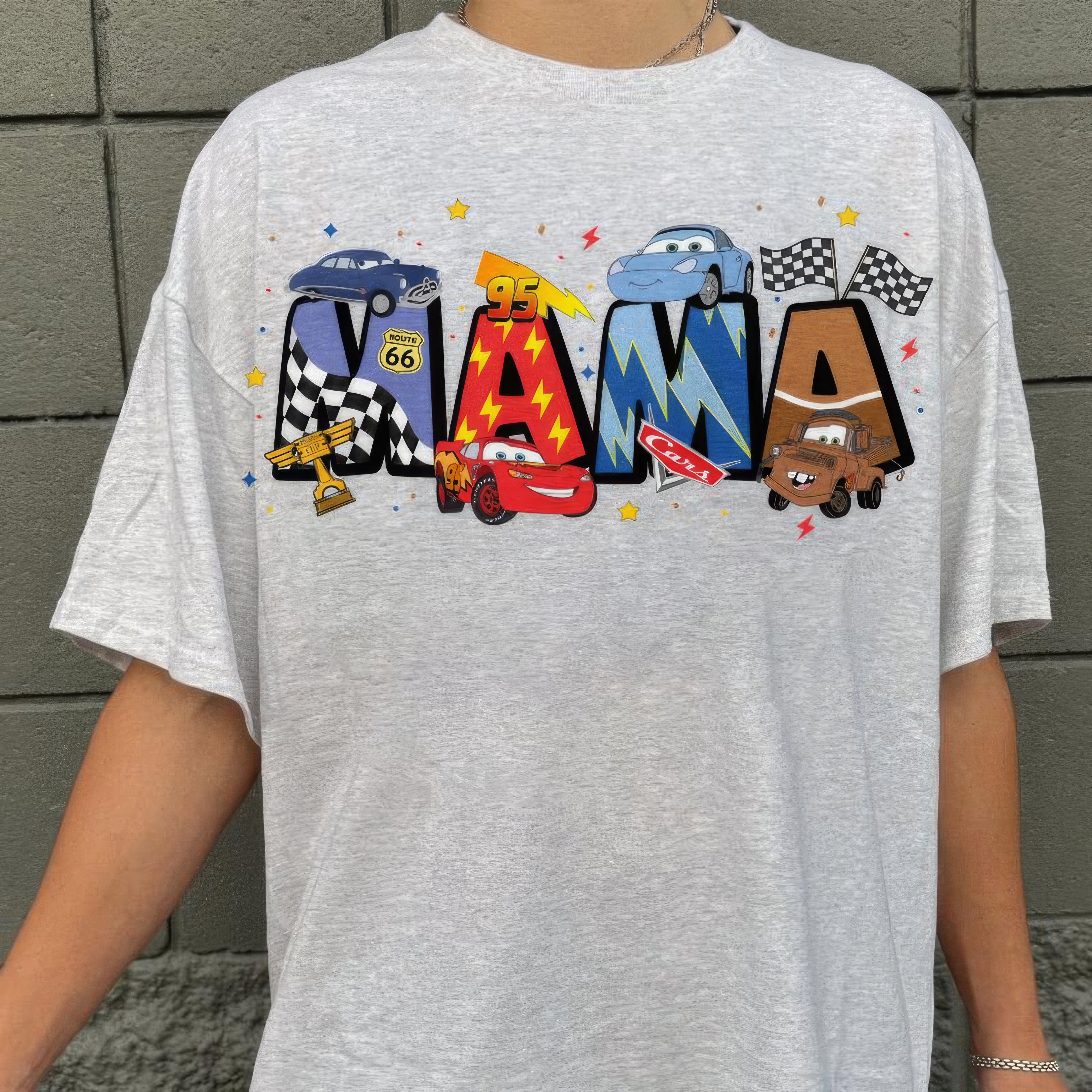 Mama McQueen Mother's Day 95 Lightning T-Shirt,Crewneck,Hoodie,TS-C-595