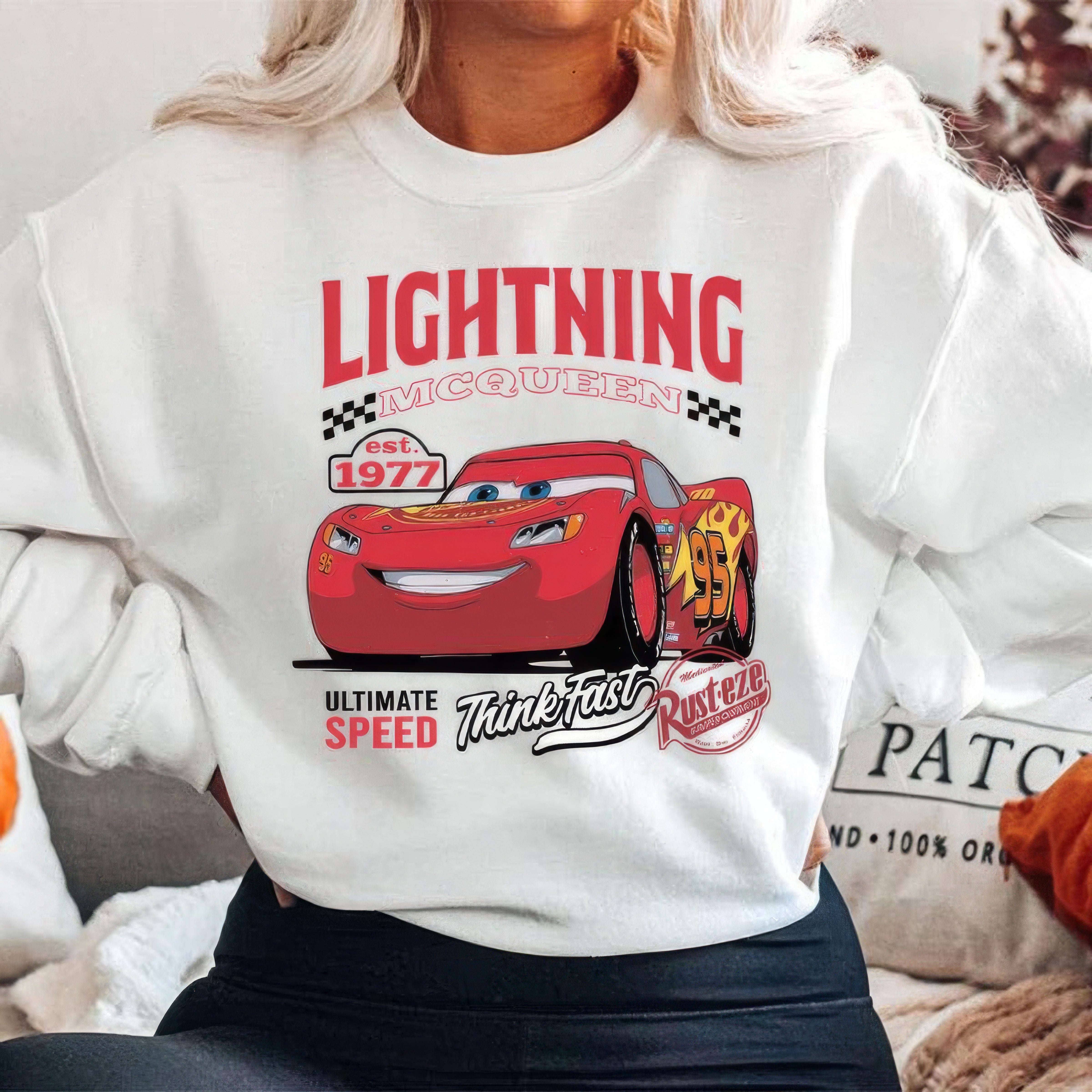 Lighting McQueen Cars Movie T-Shirt,Crewneck,Hoodie,TS-C-581