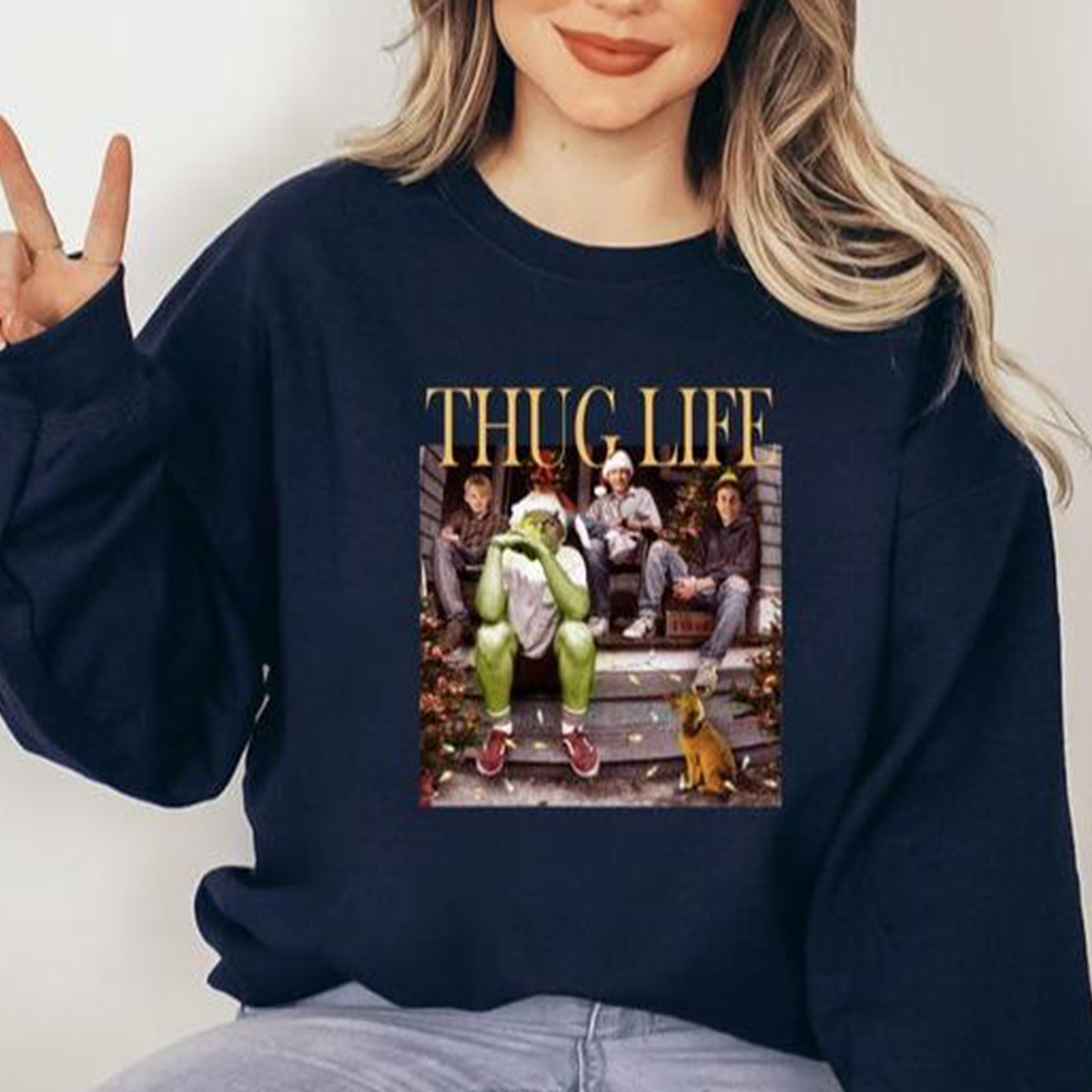 Thug Life Home Alone Christmas Vintage T-Shirt,Crewneck,Hoodie,H-C-703