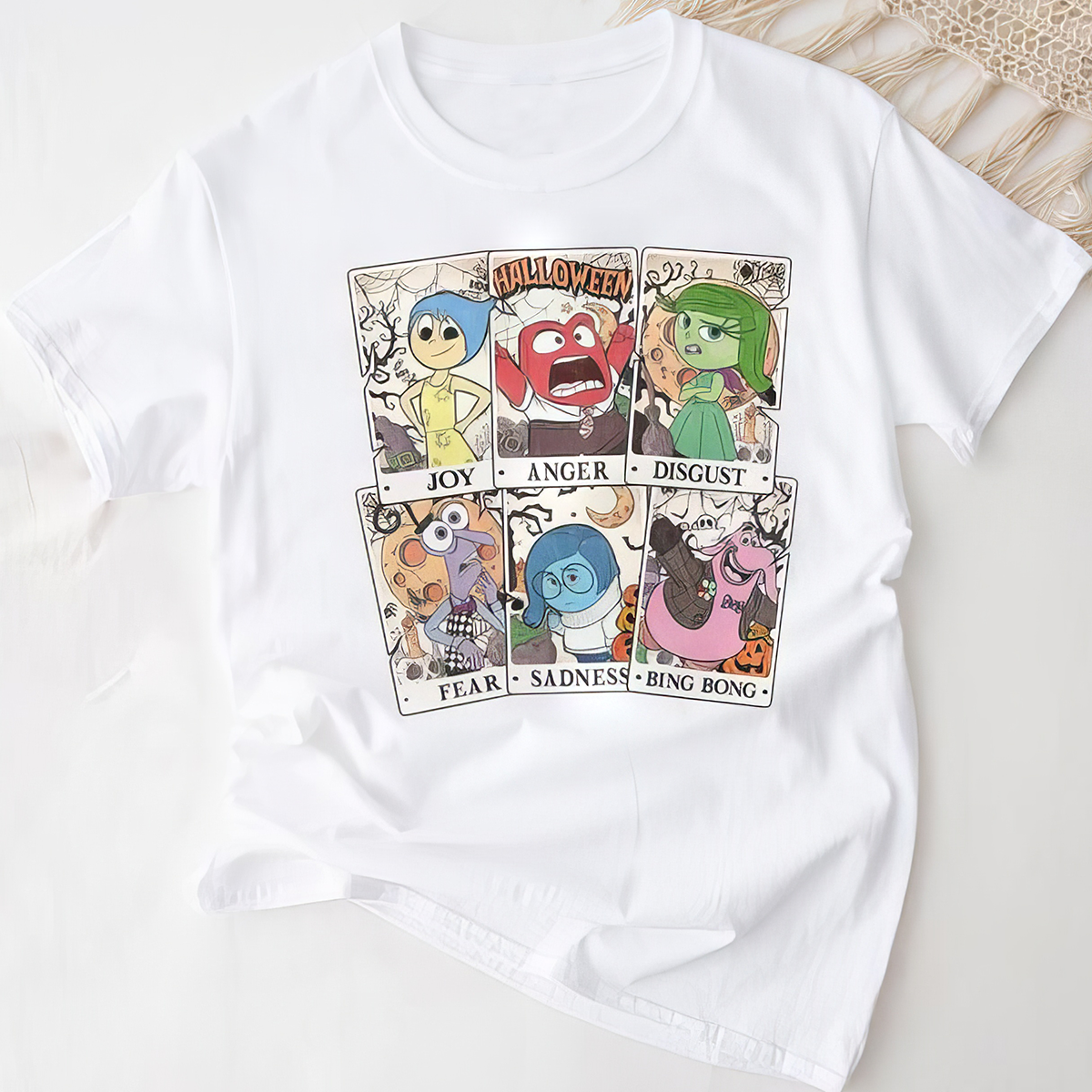 Inside Out Tarot Card Halloween Spooky Season Characters T-Shirt,Crewneck,Hoodie,TS-C-620