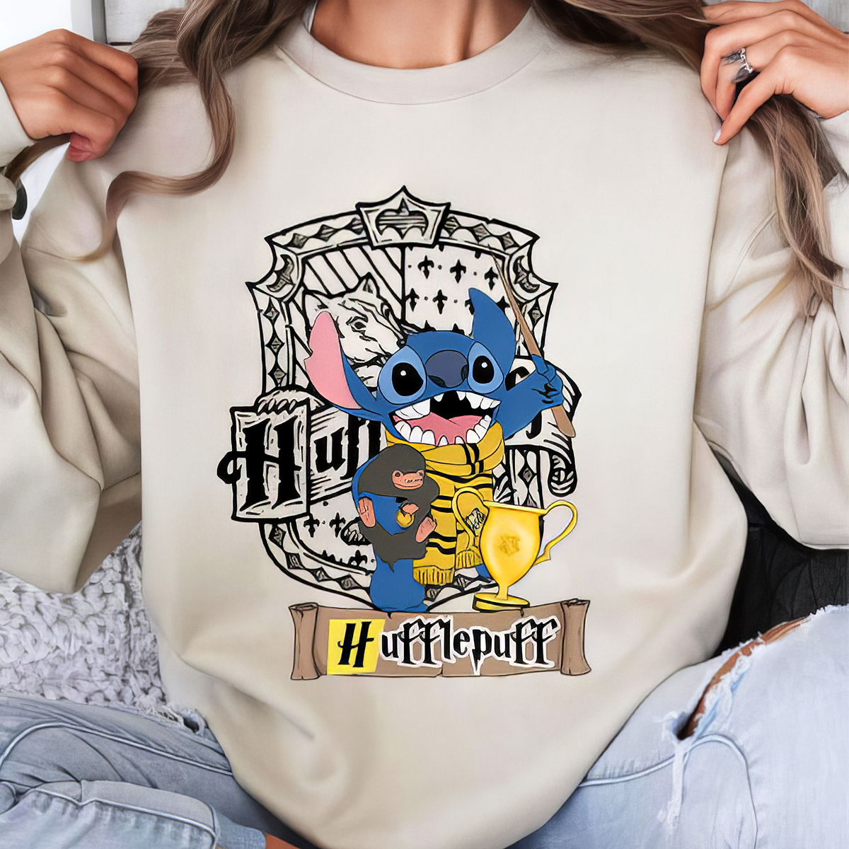 Cute Stitch Harry Potter Hogwarts T-shirt,Crewneck,Hoodie,H-C-105