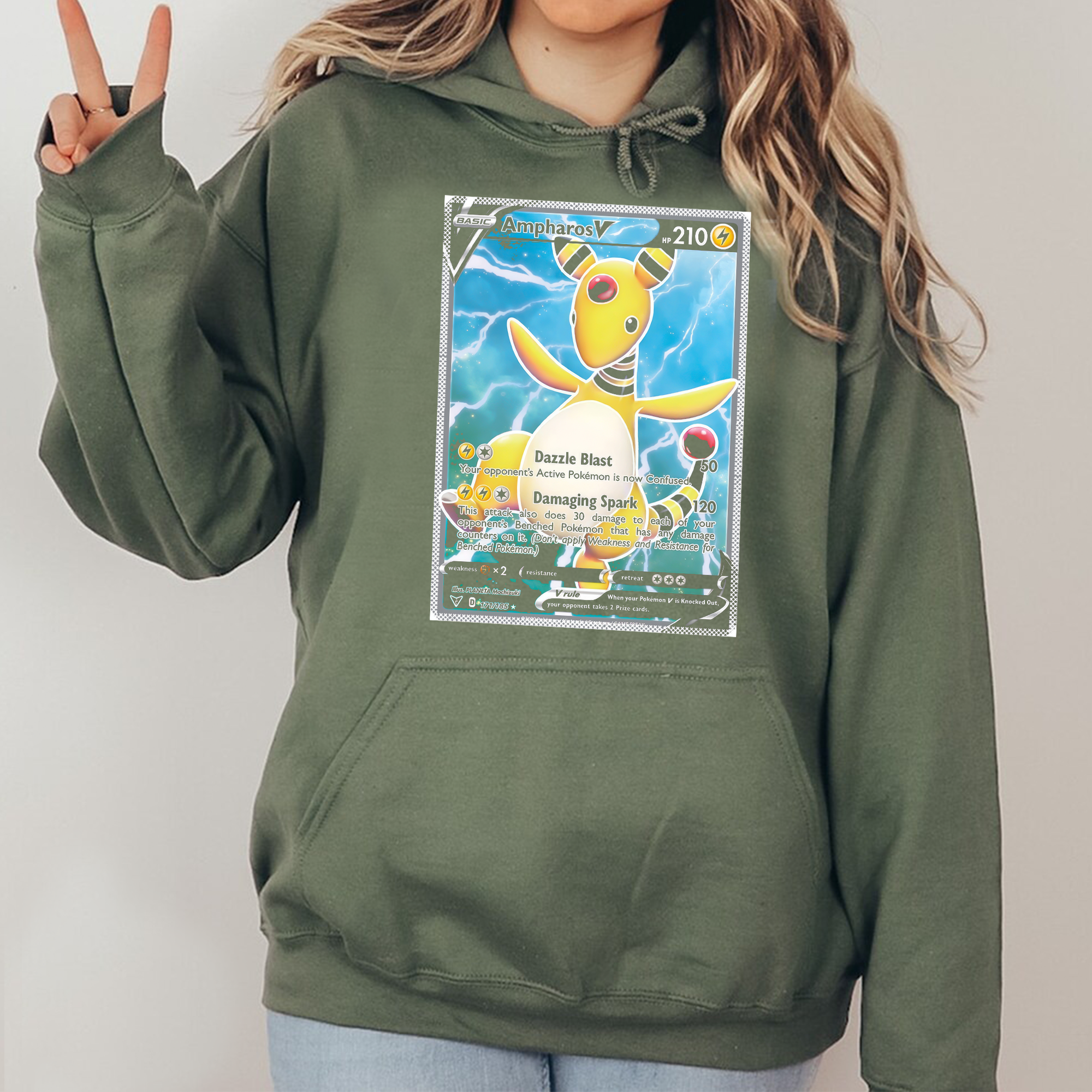 Personalized Pokémon Fabric Trading Card D1 Patch Suture Unisex Hoodie,Perfect Gift for Fans Friends,P-H-12