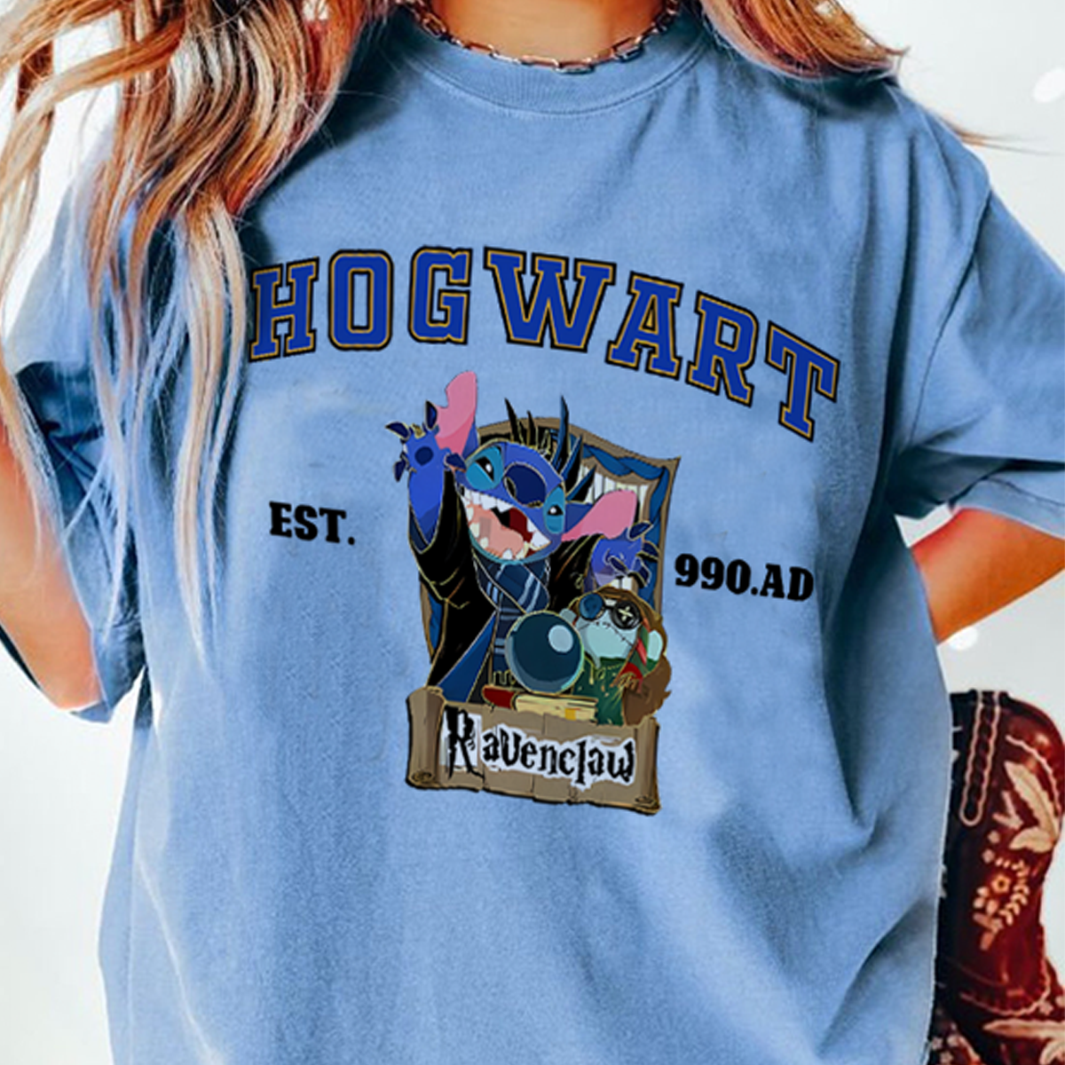 Vintage Stitch Hogwarts Houses Crewneck,Harry Potter Hoodie,H-C-189