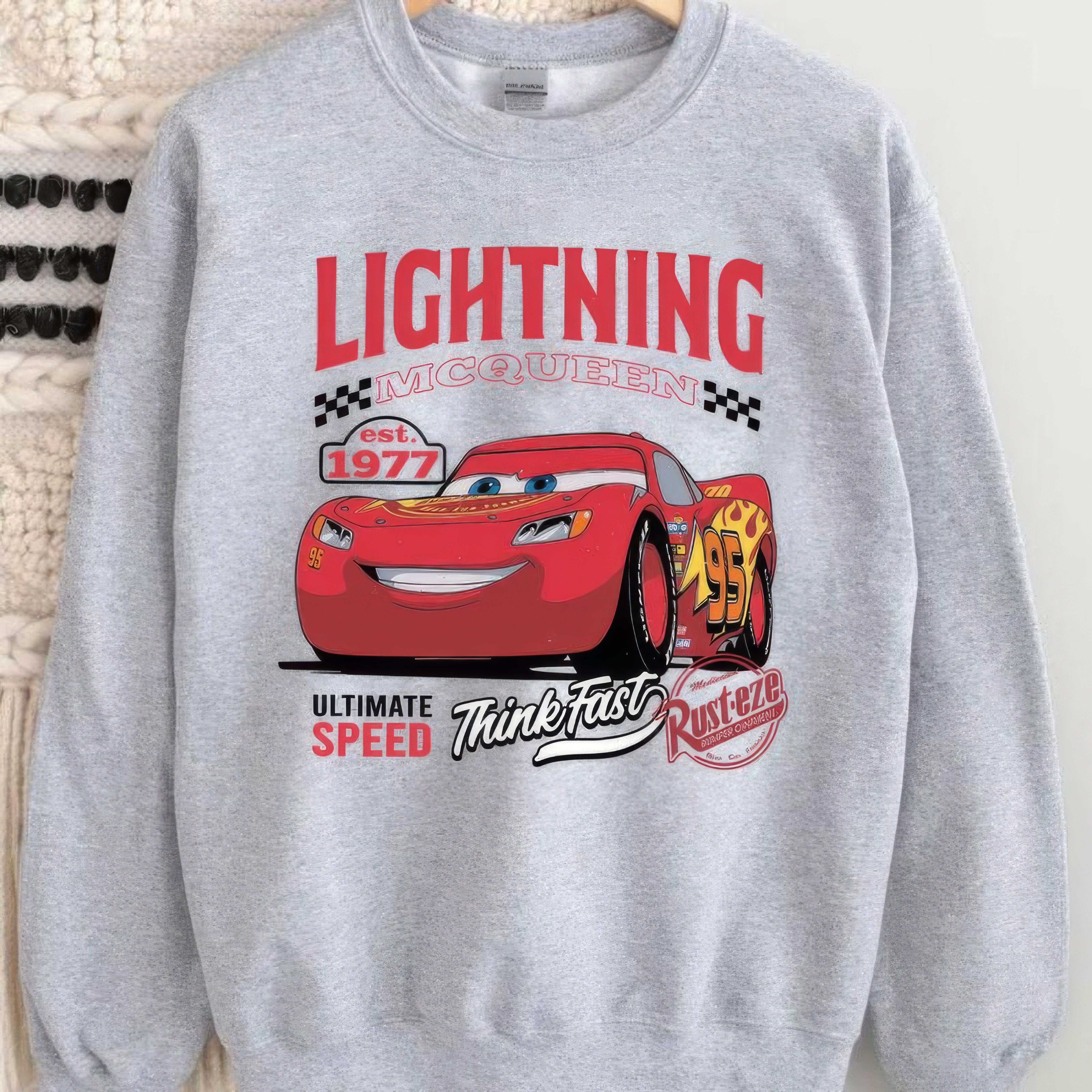 Lighting McQueen Cars Movie T-Shirt,Crewneck,Hoodie,TS-C-581