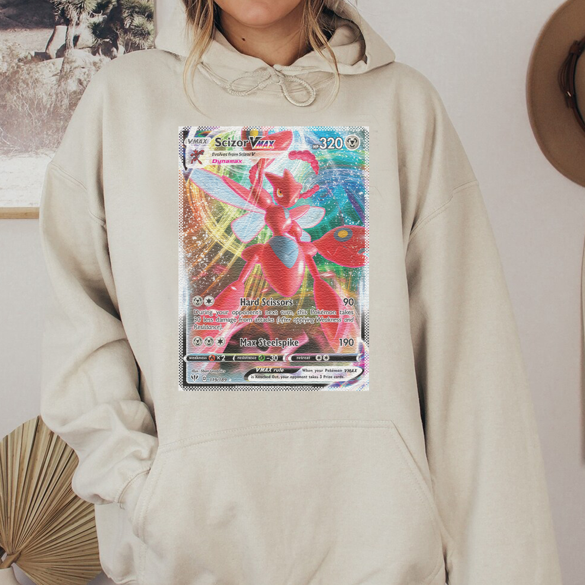 Personalized Pokémon Fabric Trading Card D2 Patch Suture Unisex Hoodie,Perfect Gift for Fans Friends,P-H-18