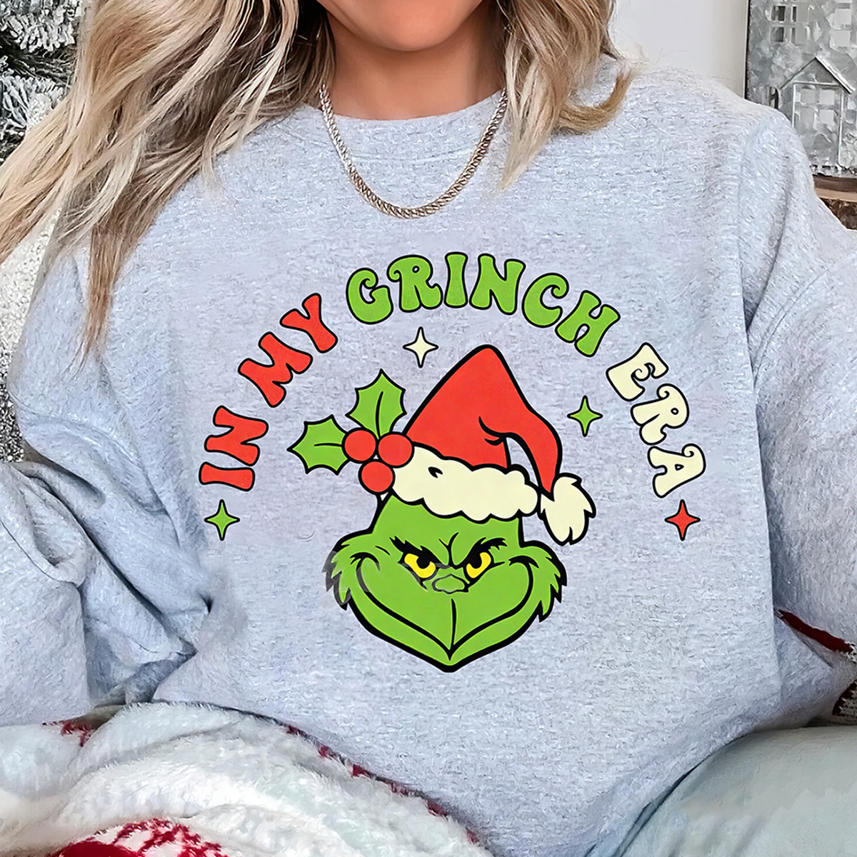 In My Grinch Era Christmas T-Shirt,Crewneck,Hoodie For Gift,TS-C-363