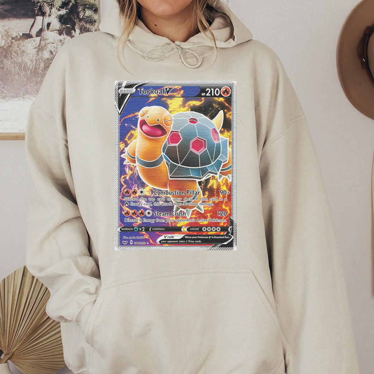 Personalized Pokémon Fabric Trading Card D4 Patch Suture Unisex Hoodie,Perfect Gift for Fans Friends,P-H-24